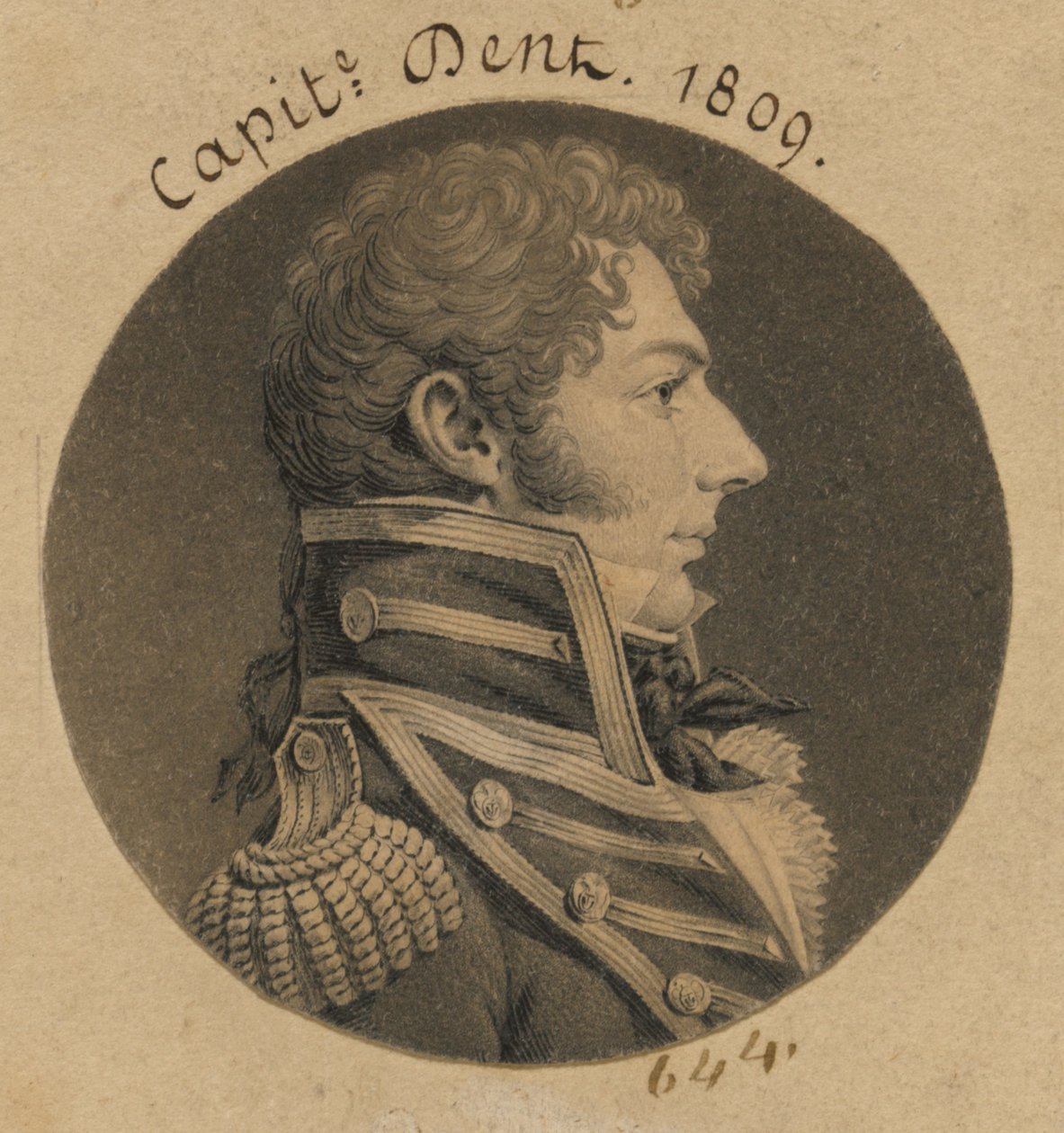 John Herbert Dent alkotó: Charles Balthazar Julien Févret de Saint-Mémin