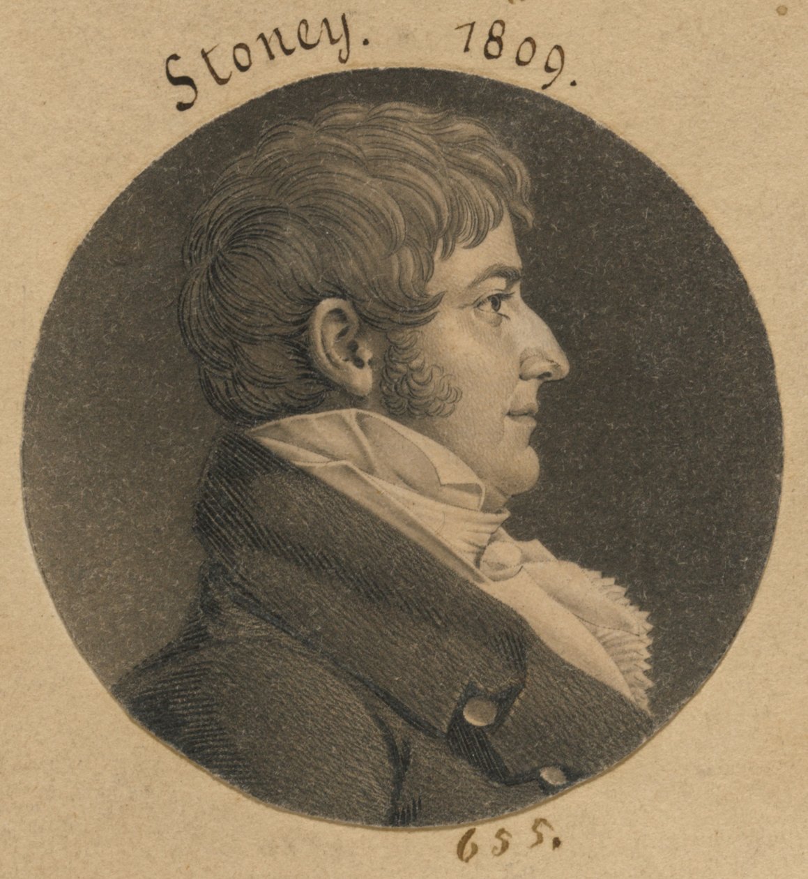 John Stoney alkotó: Charles Balthazar Julien Févret de Saint-Mémin