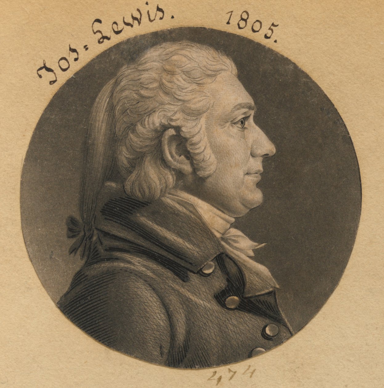 Joseph Lewis, Jr. alkotó: Charles Balthazar Julien Févret de Saint-Mémin