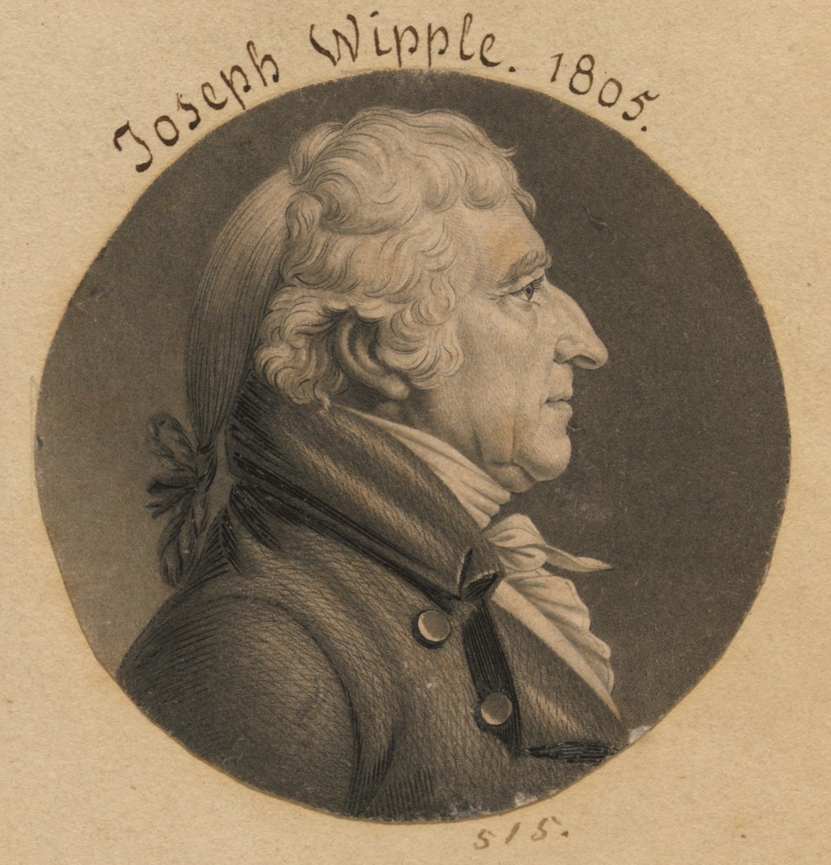 Joseph Whipple alkotó: Charles Balthazar Julien Févret de Saint-Mémin