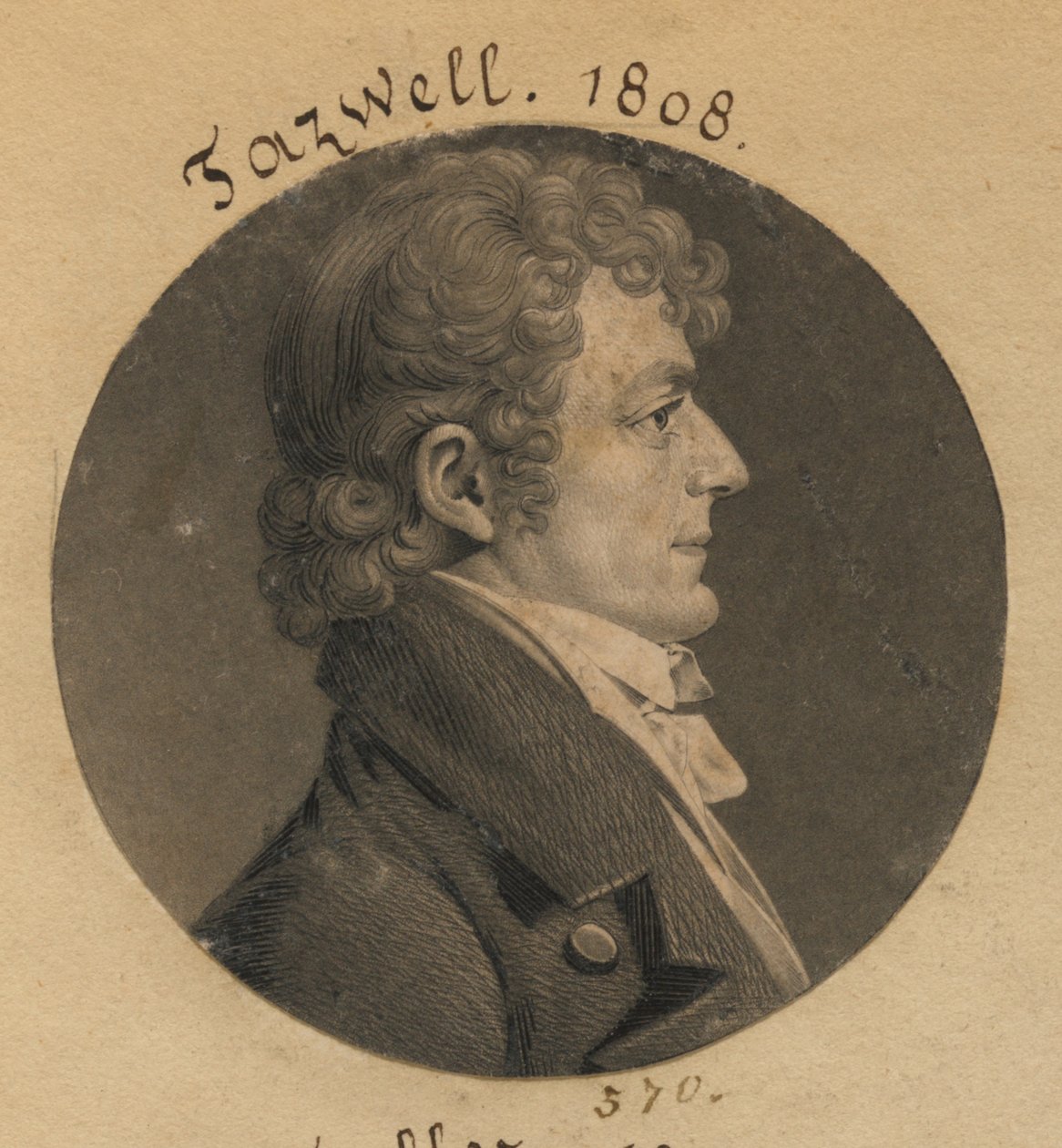 Littleton Waller Tazewell alkotó: Charles Balthazar Julien Févret de Saint-Mémin