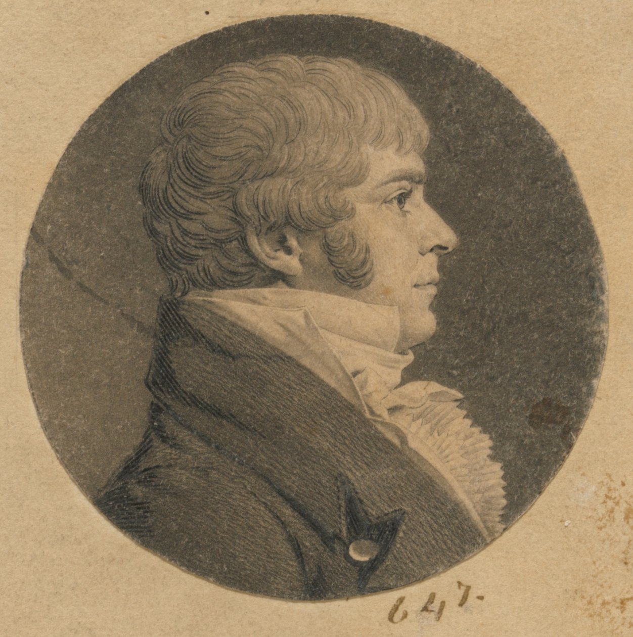 Miles King Jr. alkotó: Charles Balthazar Julien Févret de Saint-Mémin
