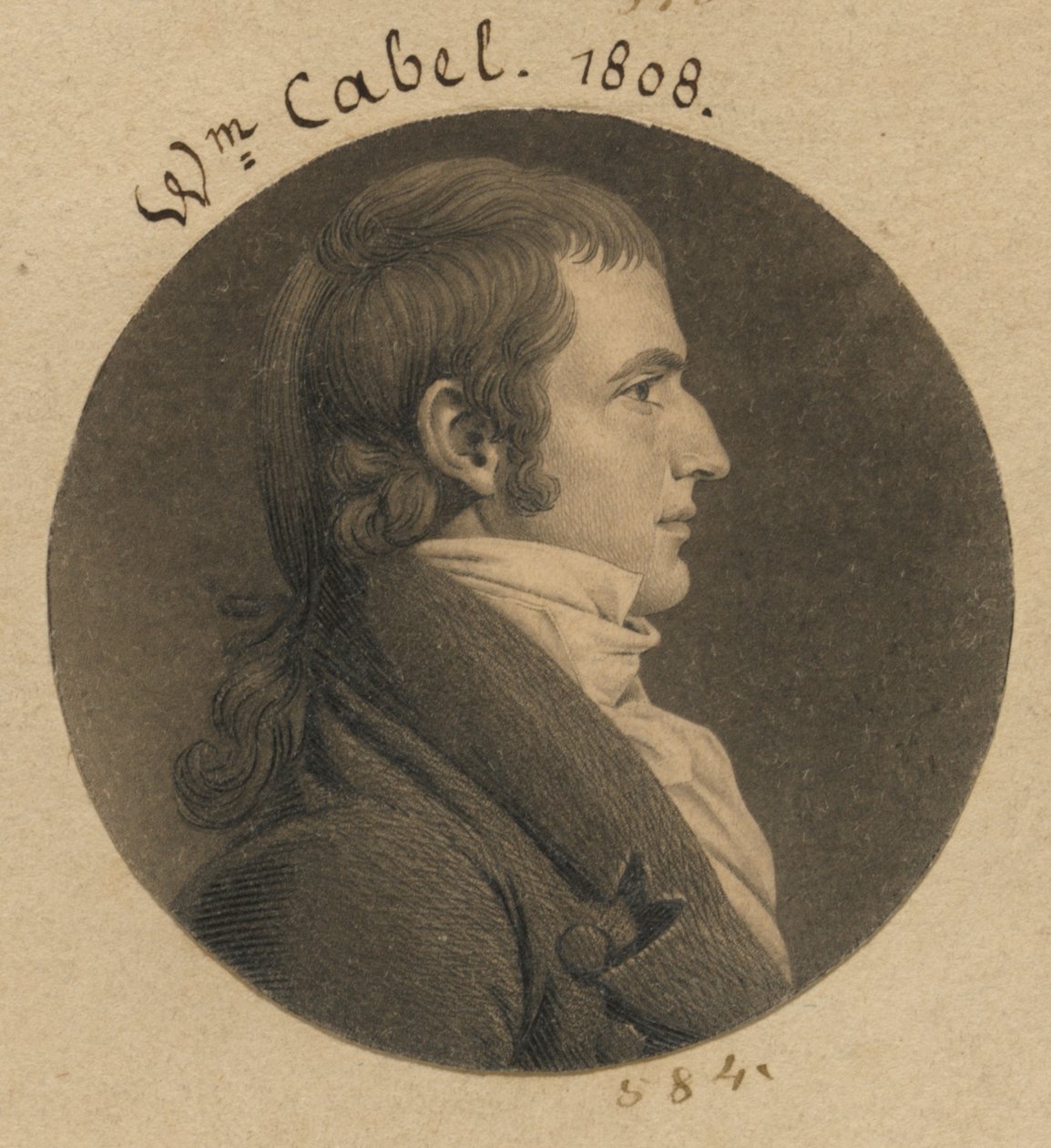 Nicholas Cabell, Jr. alkotó: Charles Balthazar Julien Févret de Saint-Mémin