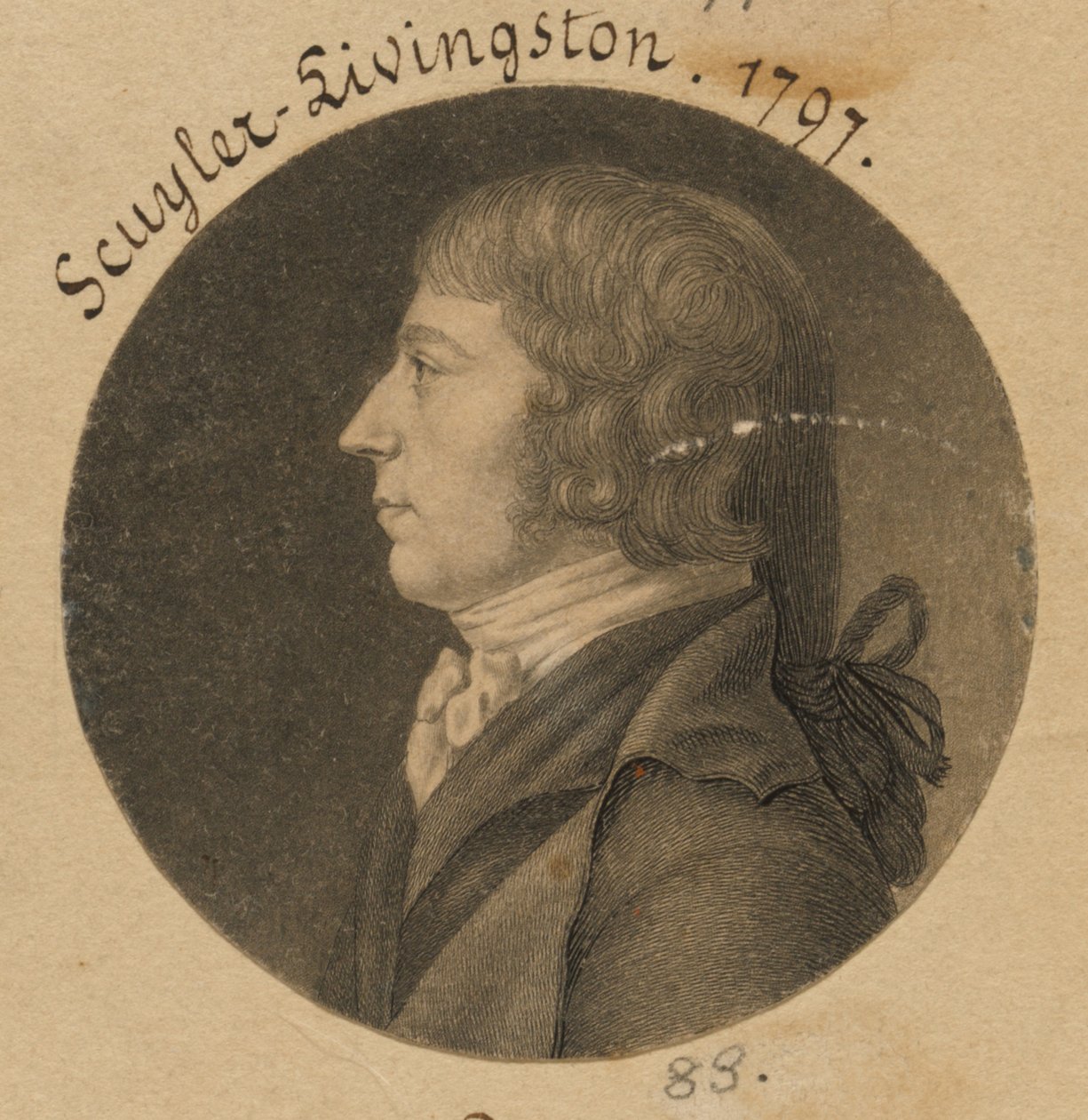 Peter Schuyler Livingston alkotó: Charles Balthazar Julien Févret de Saint-Mémin