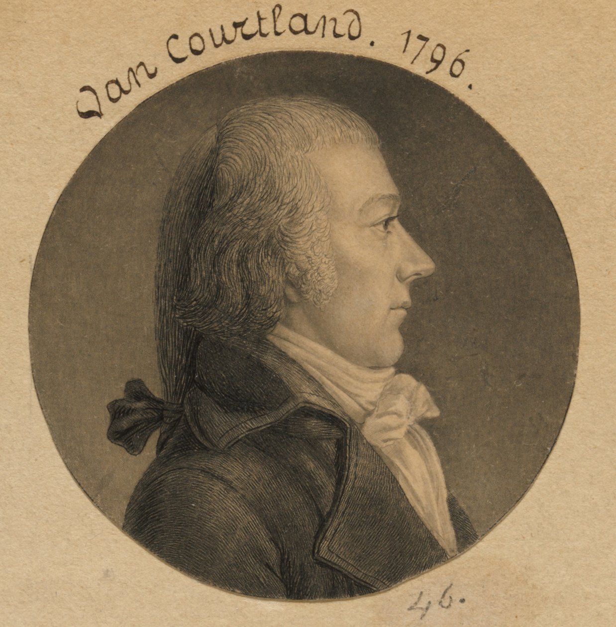 Pierre Van Cortlandt alkotó: Charles Balthazar Julien Févret de Saint-Mémin