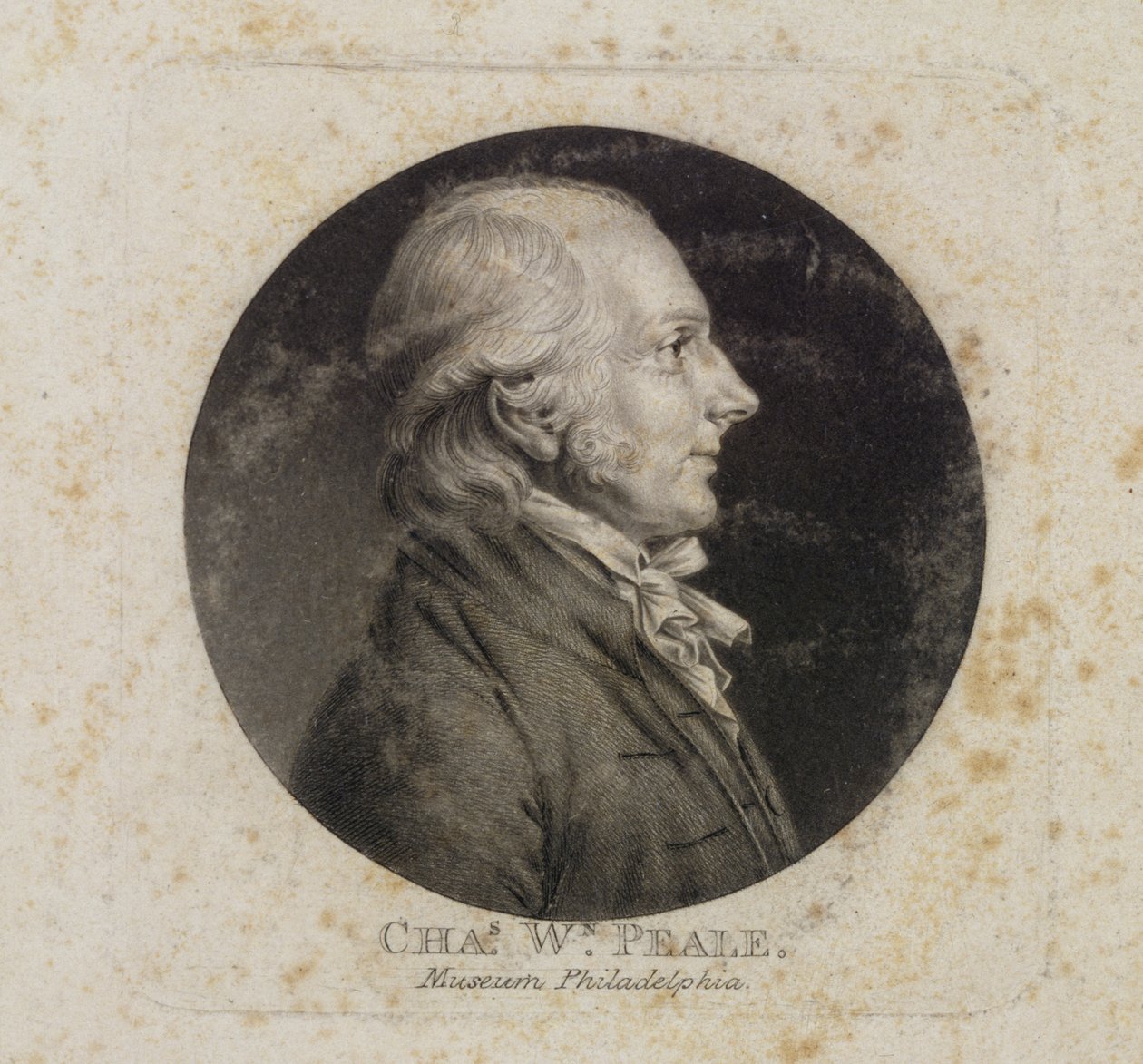 Charles W. Peale portréja alkotó: Charles Balthazar Julien Févret de Saint Mémin
