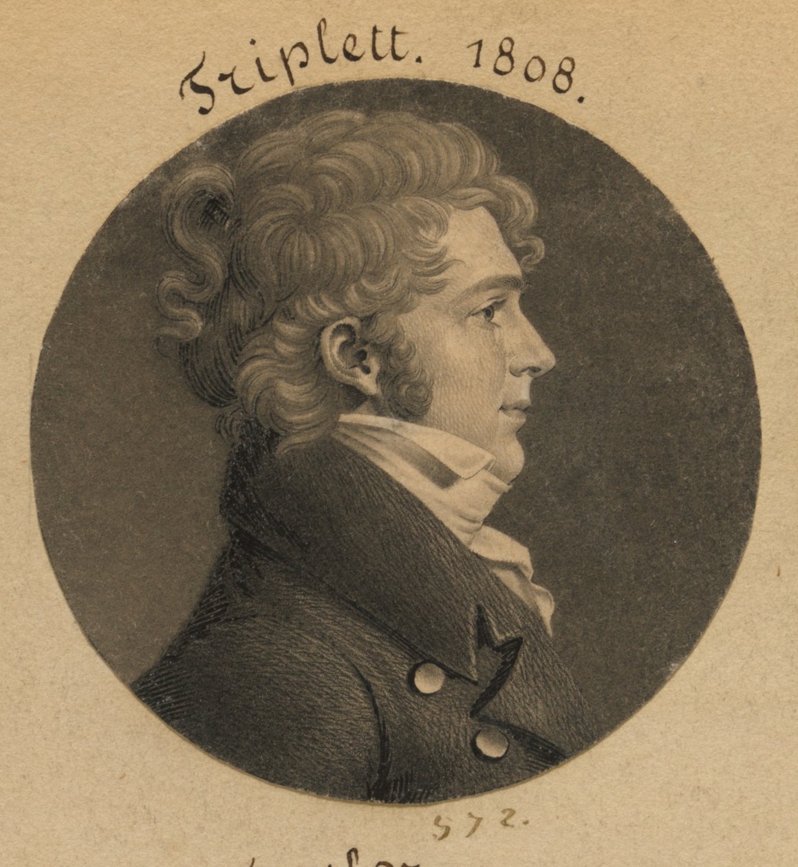 Valószínűleg Danile Triplett vagy J. N. Luckett alkotó: Charles Balthazar Julien Févret de Saint-Mémin