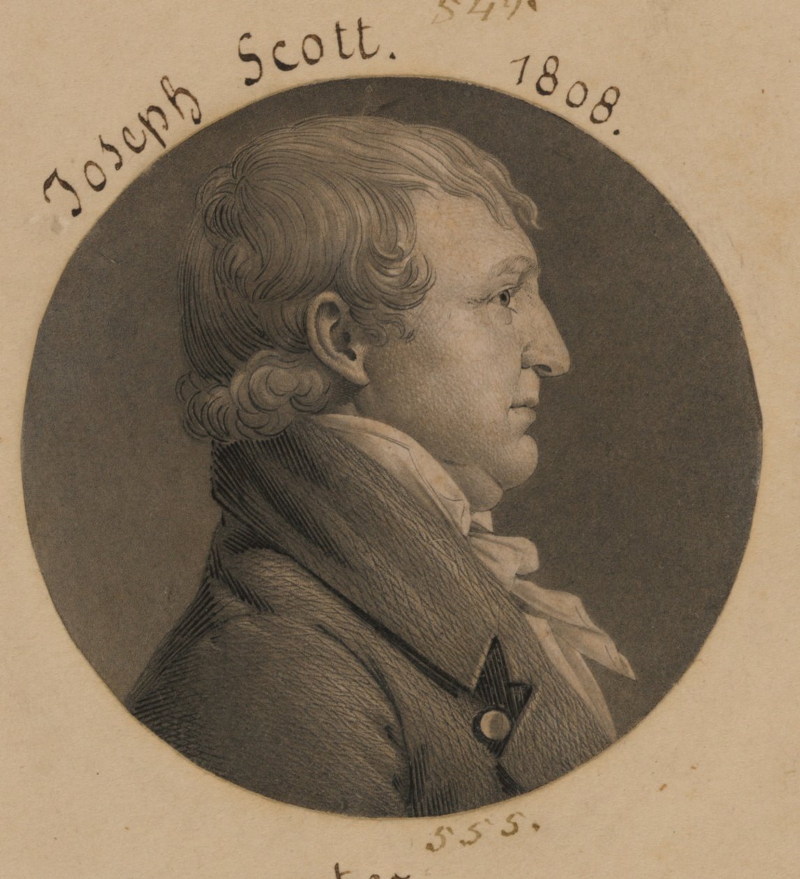 Lehetséges, hogy Hubbard Taylor vagy Joseph Scott alkotó: Charles Balthazar Julien Févret de Saint-Mémin