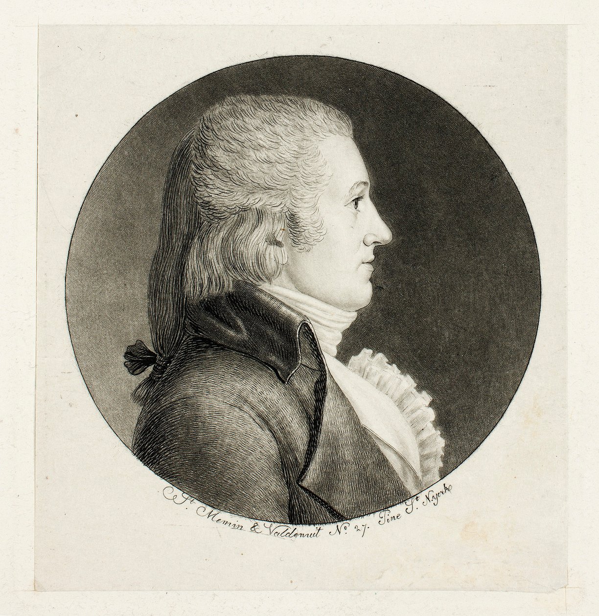 Profilportré, Blake alkotó: Charles Balthazar Julien Févret de Saint-Mémin