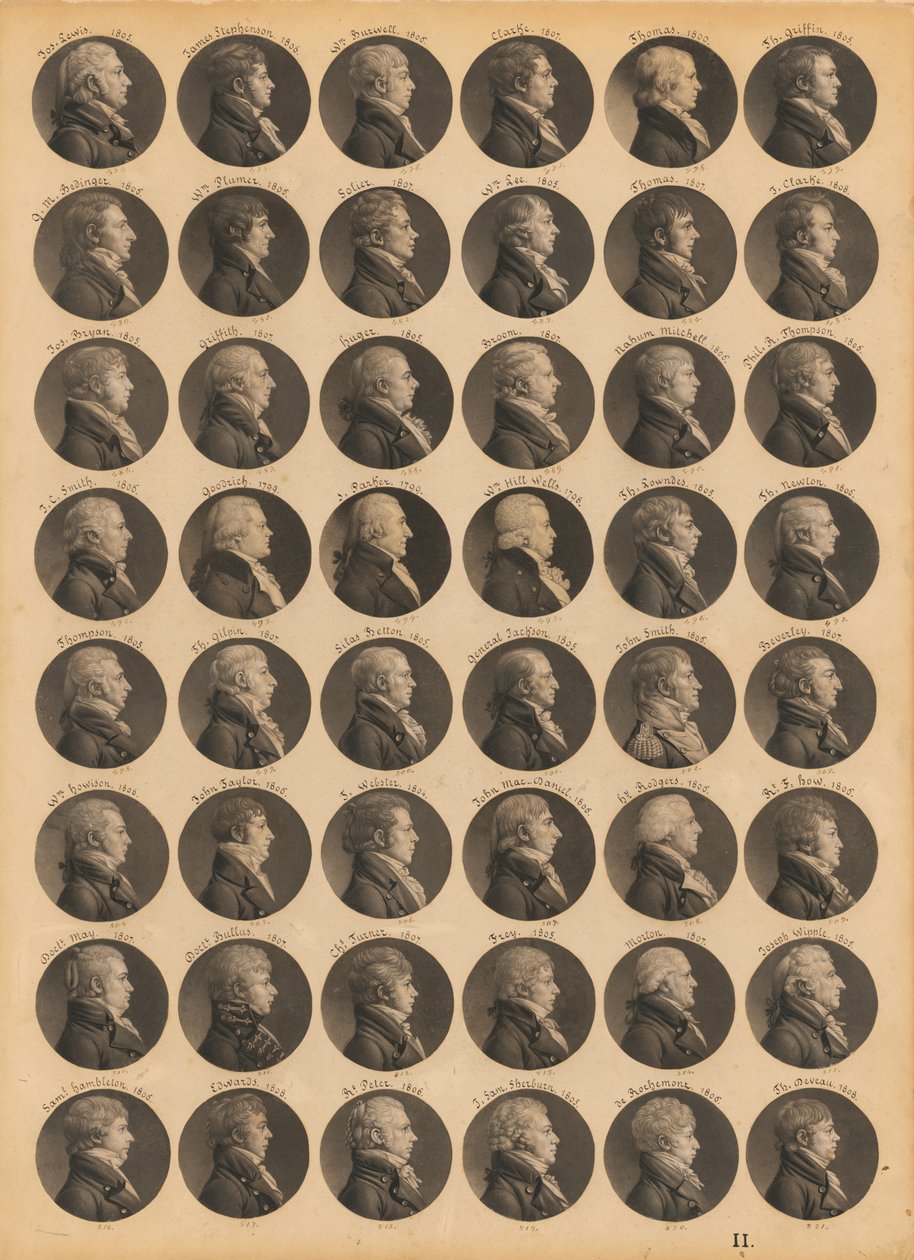 Saint-Mémin, 11. fólió alkotó: Charles Balthazar Julien Févret de Saint-Mémin