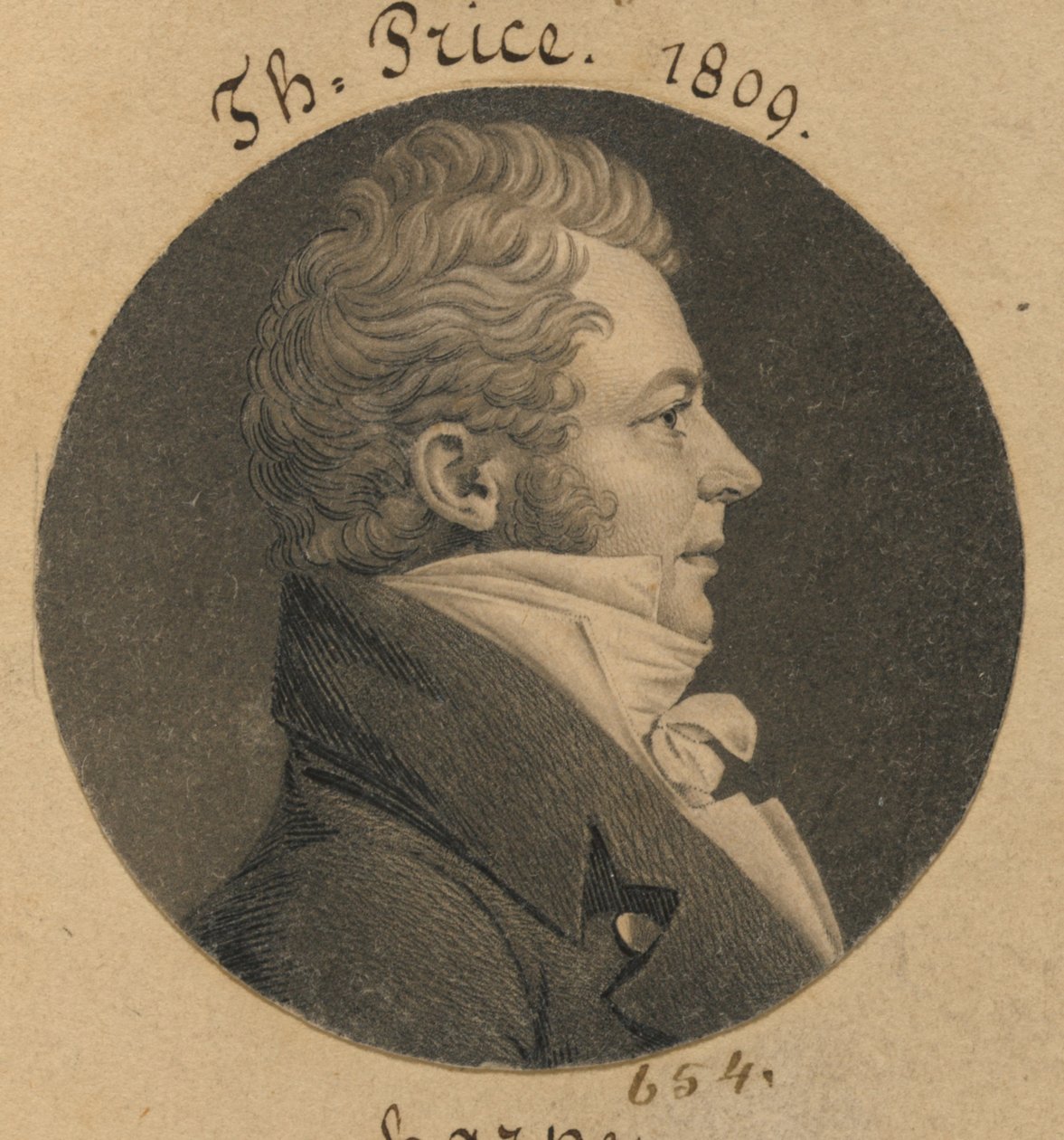 Thomas Price alkotó: Charles Balthazar Julien Févret de Saint-Mémin