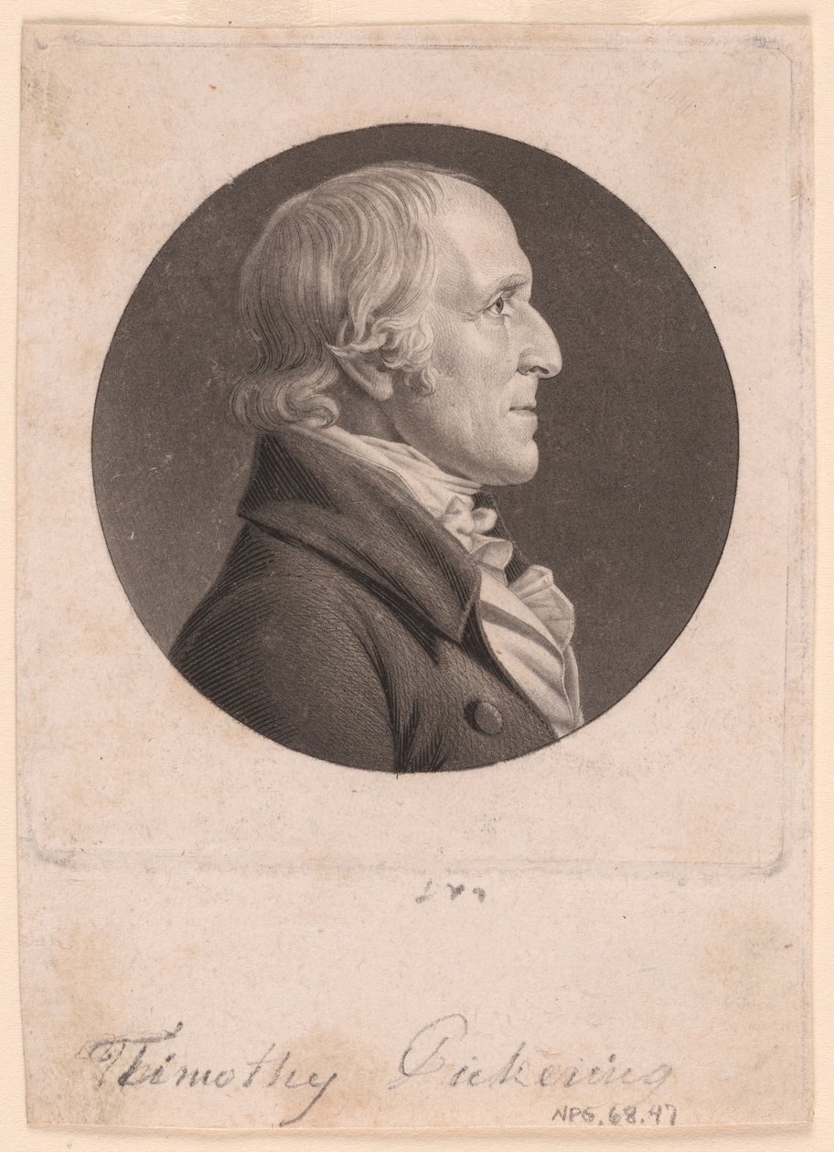 Timothy Pickering alkotó: Charles Balthazar Julien Févret de Saint-Mémin