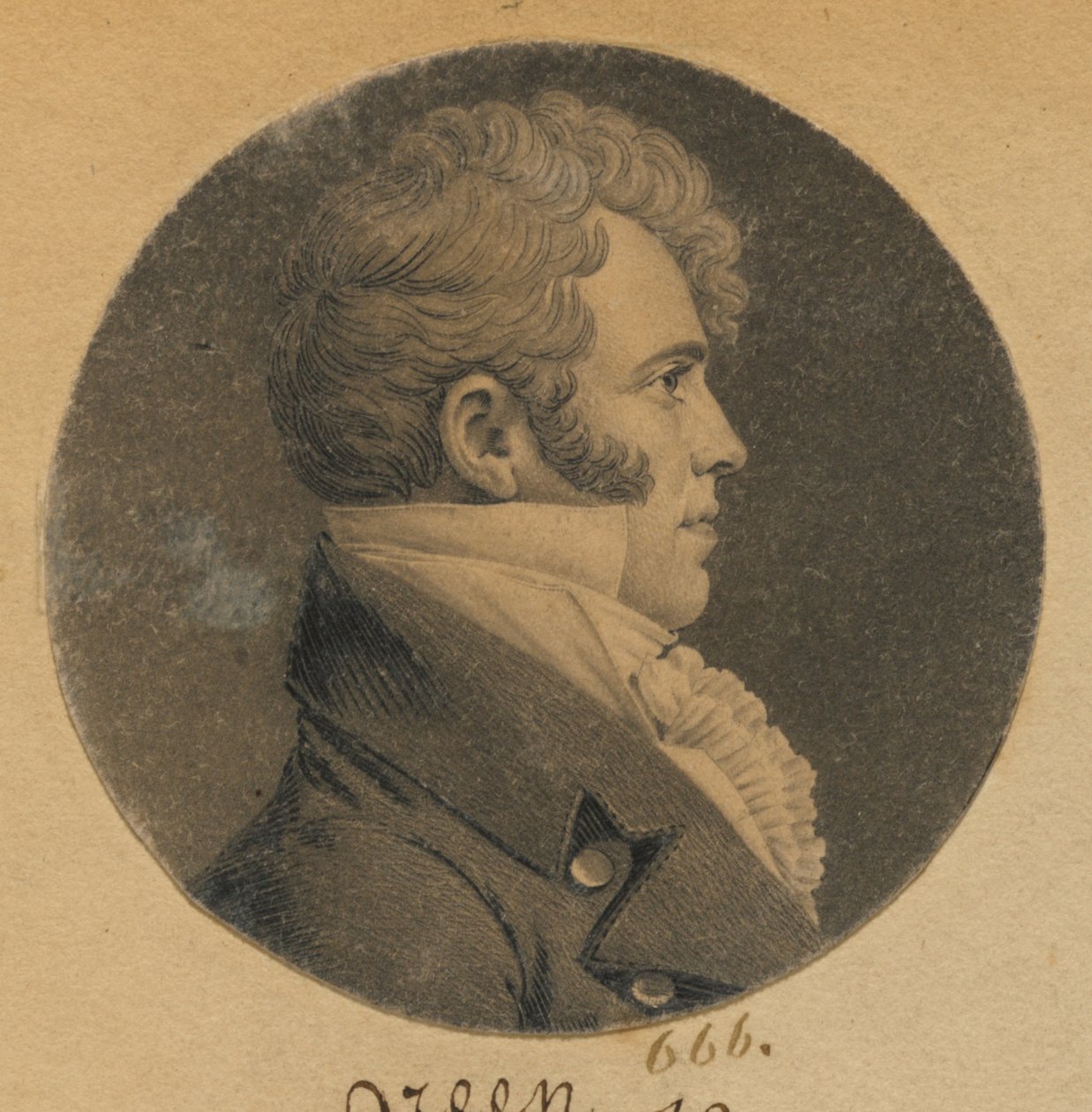 Ismeretlen férfi alkotó: Charles Balthazar Julien Févret de Saint-Mémin
