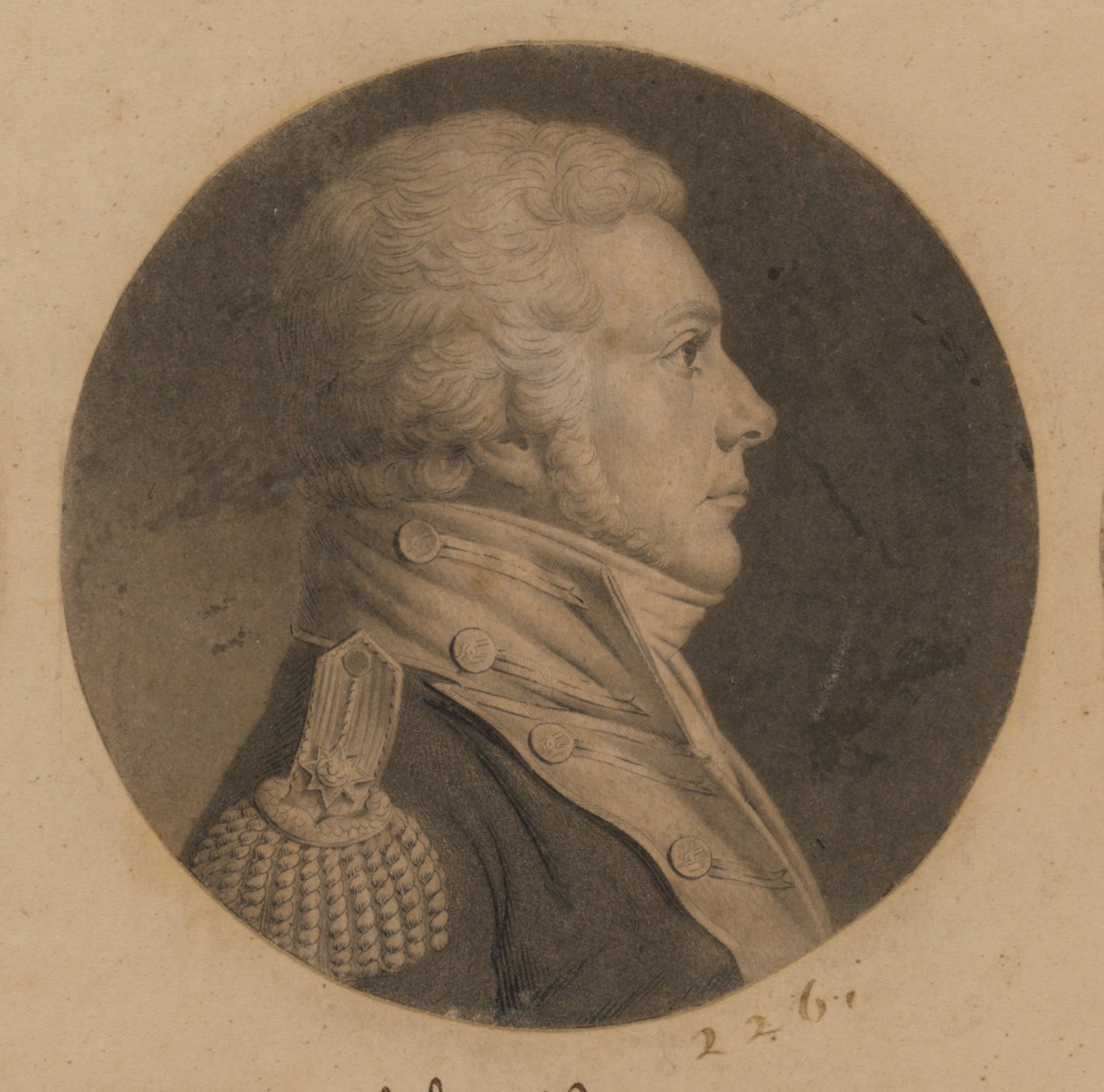 Azonosítatlan férfi alkotó: Charles Balthazar Julien Févret de Saint-Mémin
