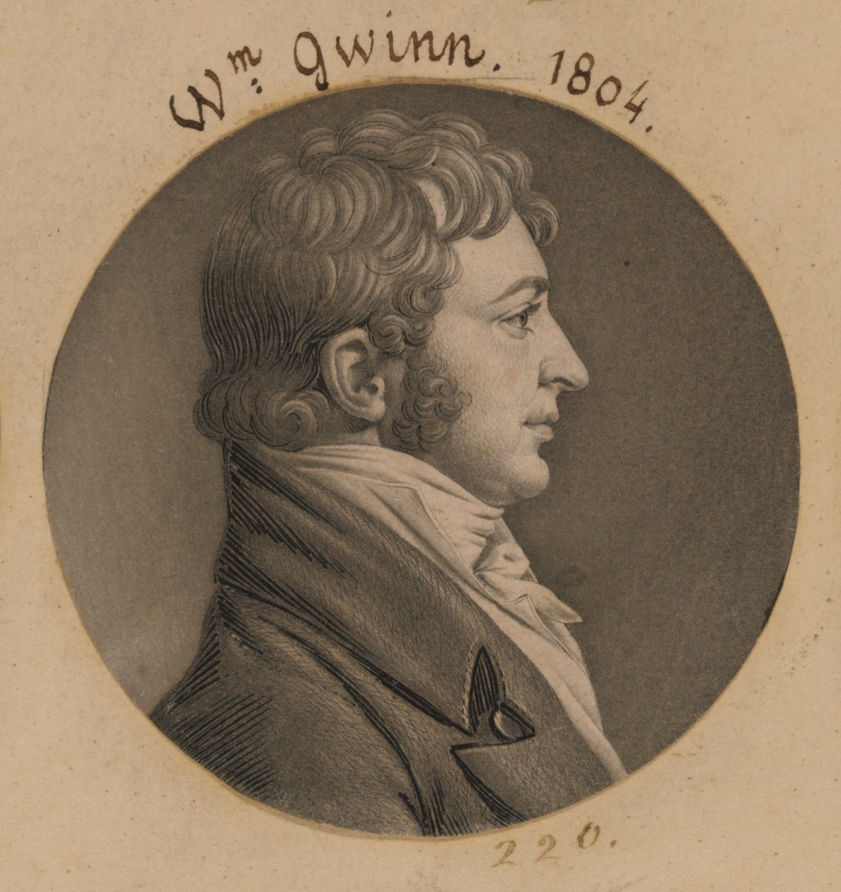 William Gwynn alkotó: Charles Balthazar Julien Févret de Saint-Mémin