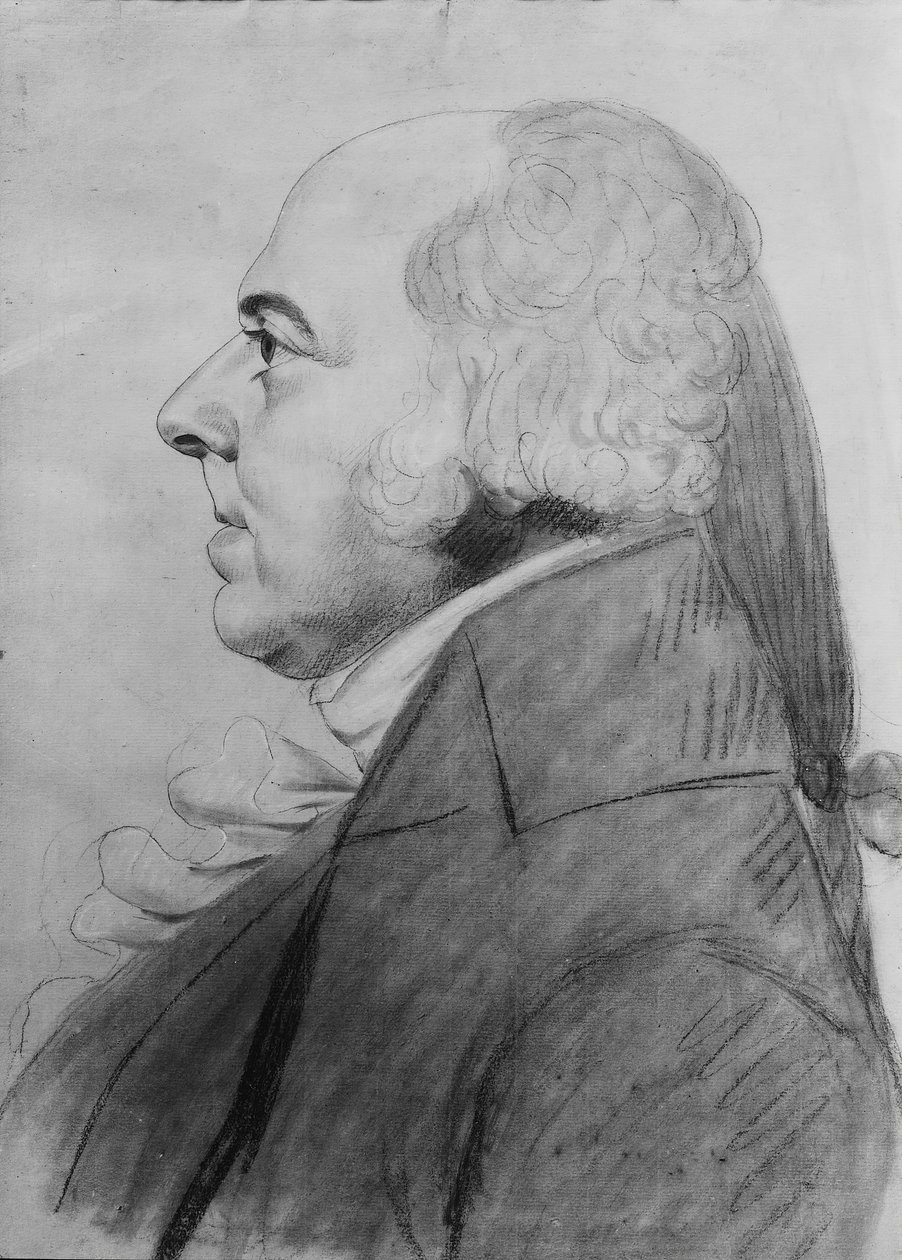John Adams, 1800-1801. alkotó: Charles Balthazar Julien Févret de Saint Mémin