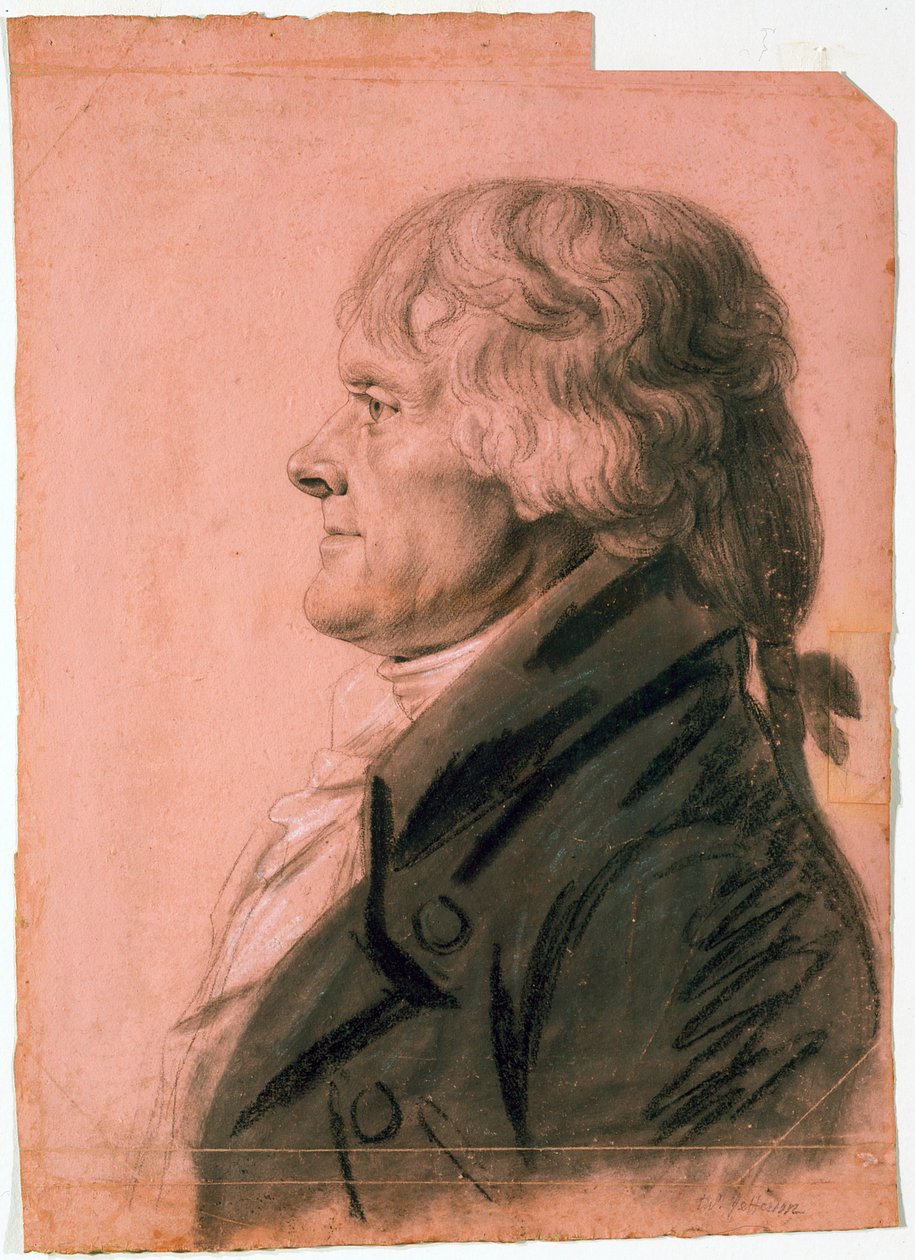 Thomas Jefferson portréja alkotó: Charles Balthazar Julien Févret de Saint Mémin