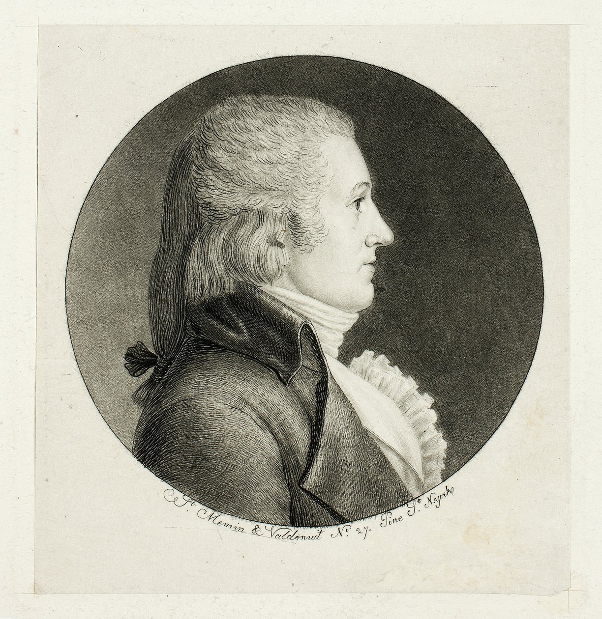 Profilportré, Blake alkotó: Charles Balthazar Julien Févret de Saint Mémin
