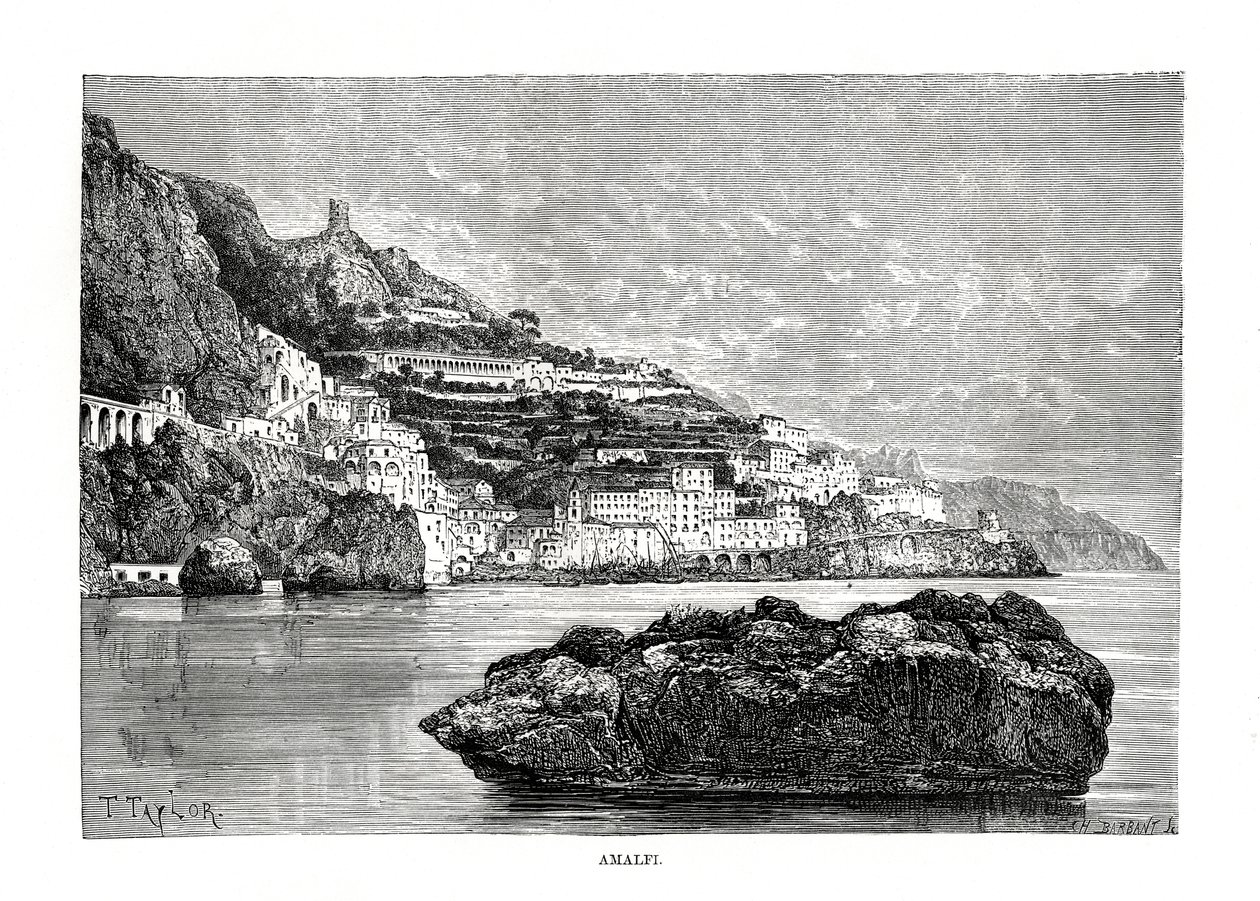 Amalfi, Olaszország, 1879 alkotó: Charles Barbant