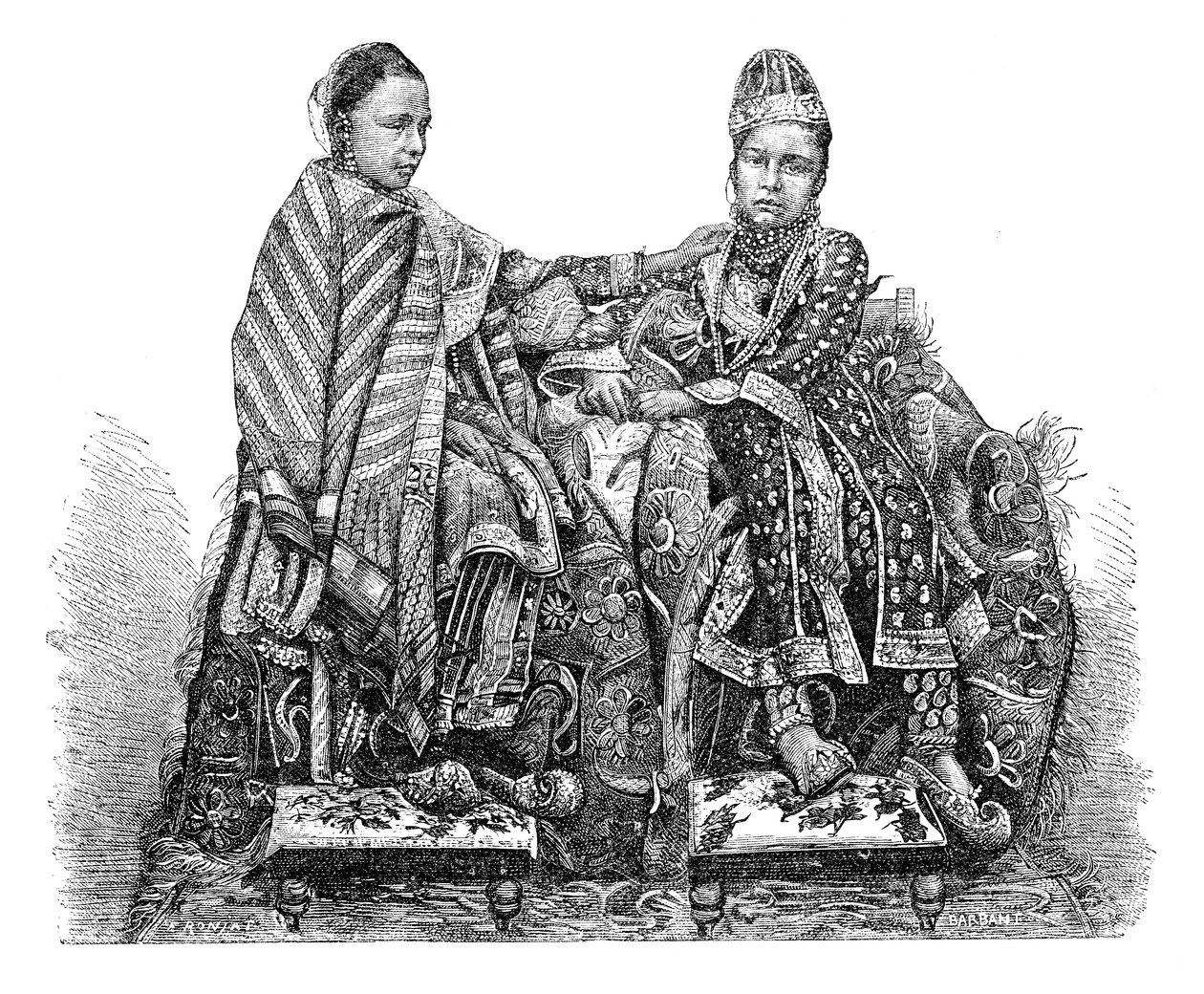Bhopal hercegnője, India, 1895. alkotó: Charles Barbant