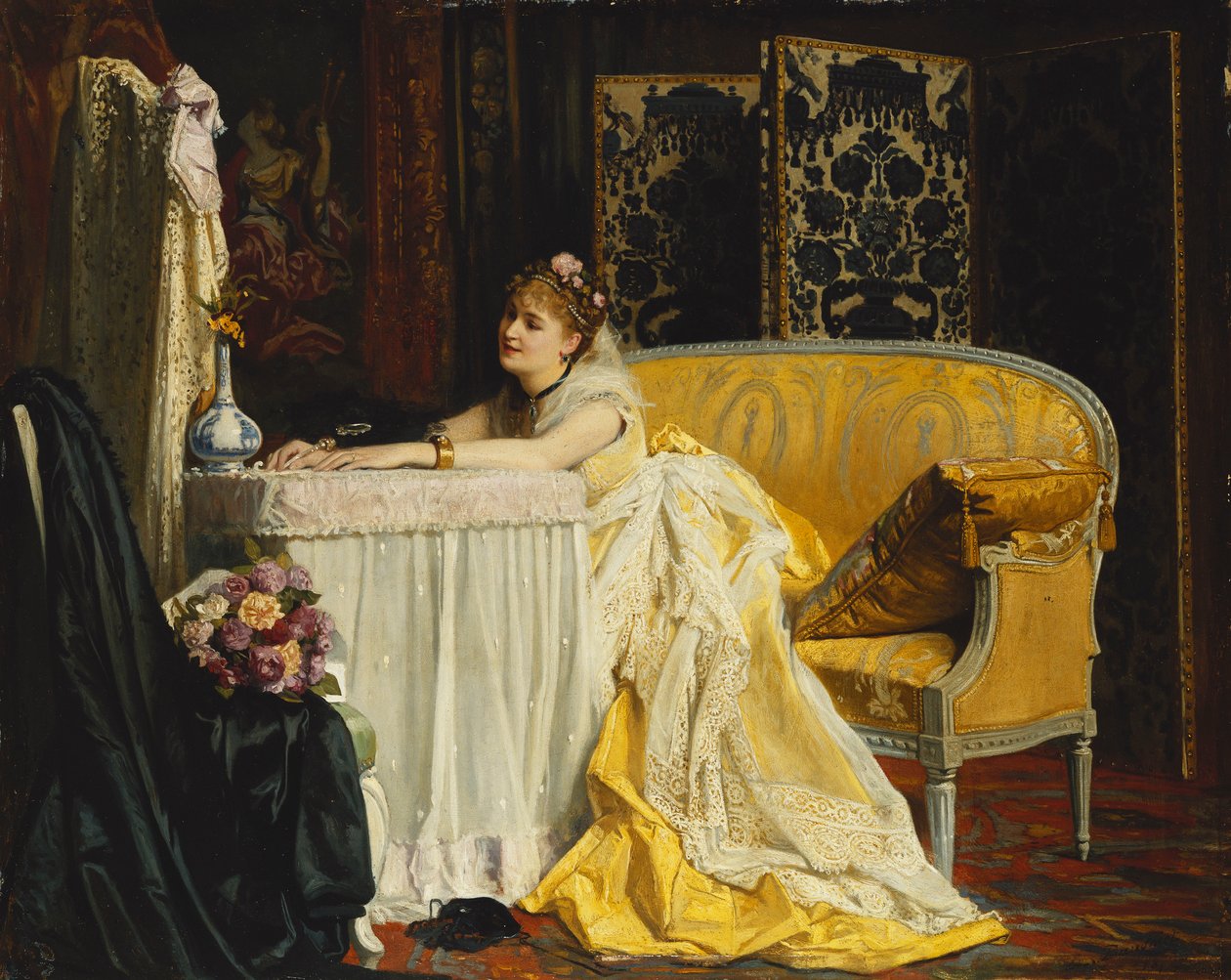 A bál után, alkotó: Charles Baugniet