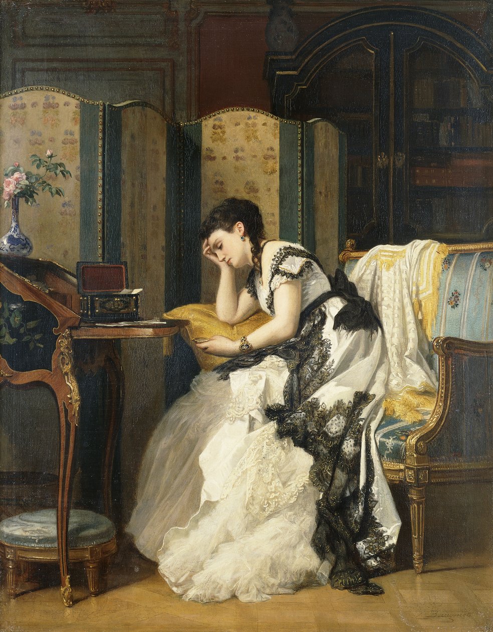 Nosztalgia, 55,8 x 44 cm alkotó: Charles Baugniet