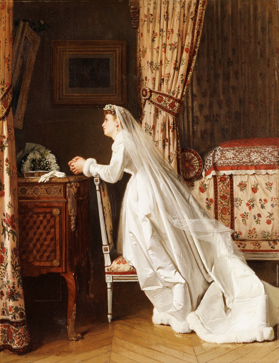 A menyasszony, alkotó: Charles Baugniet