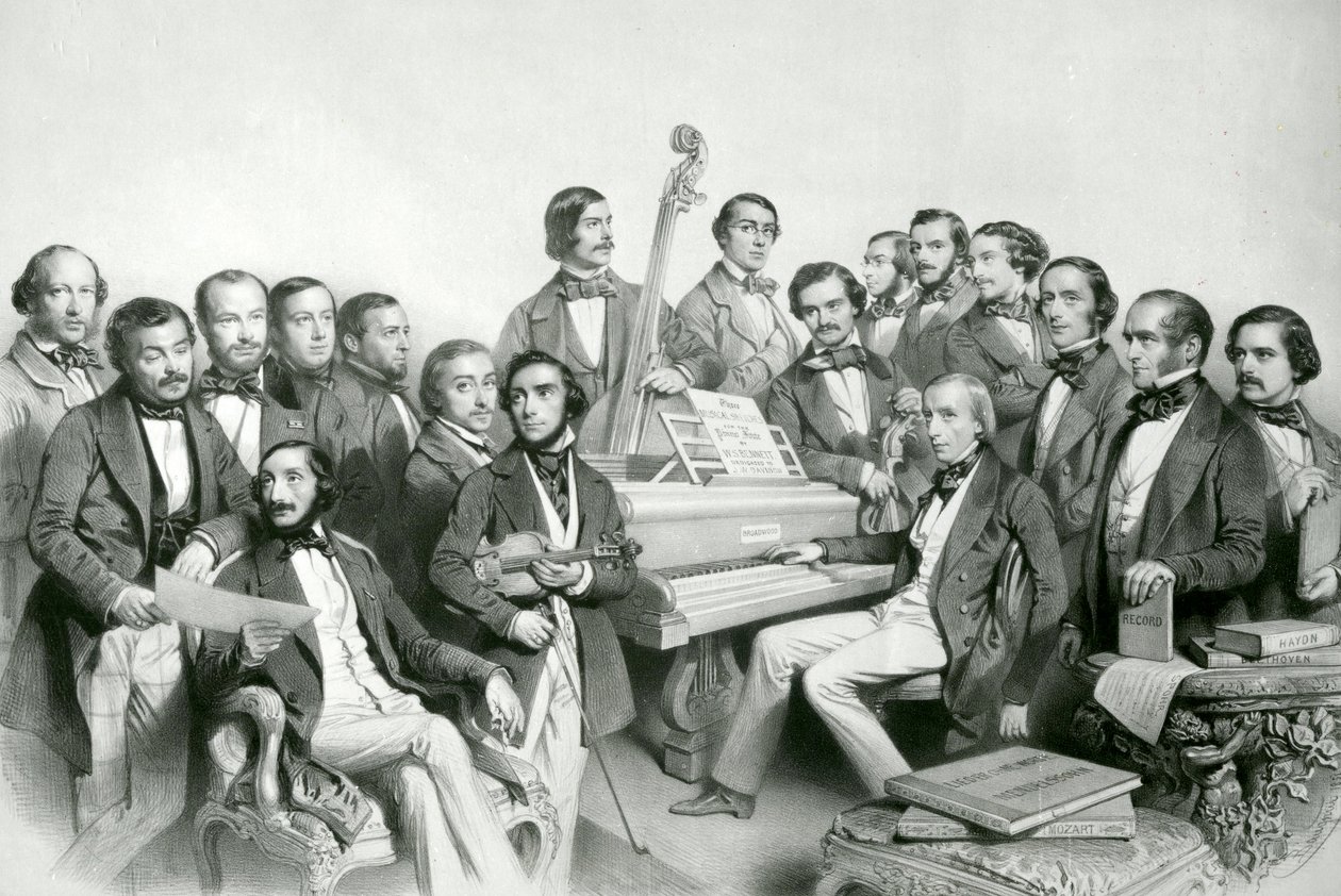 The Musical Union, publ. Hanhart, 1851 alkotó: Charles Baugniet