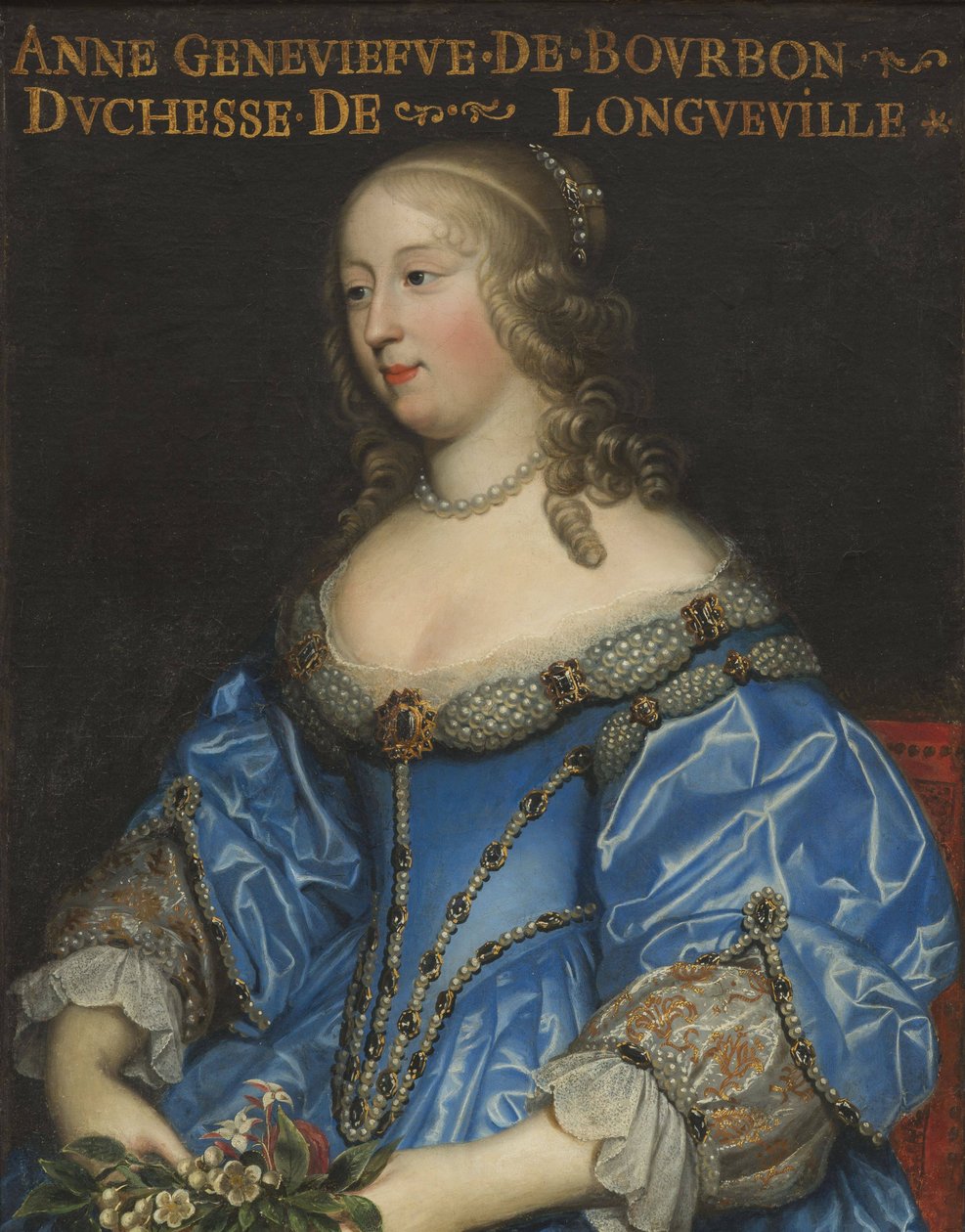 Anne-Geneviève de Bourbon-Condé 1619-1679, Longueville hercegné, 17. század közepe. alkotó: Charles Beaubrun