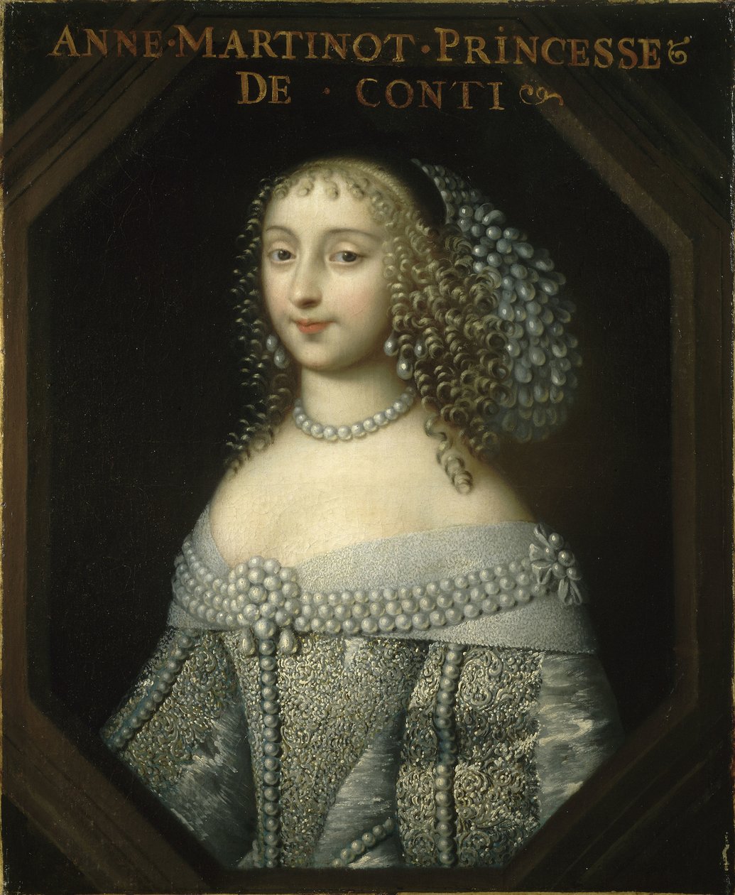Anne Marie Martinozzi 1637-1672, Conti hercegnője, 1665 körül. alkotó: Charles Beaubrun