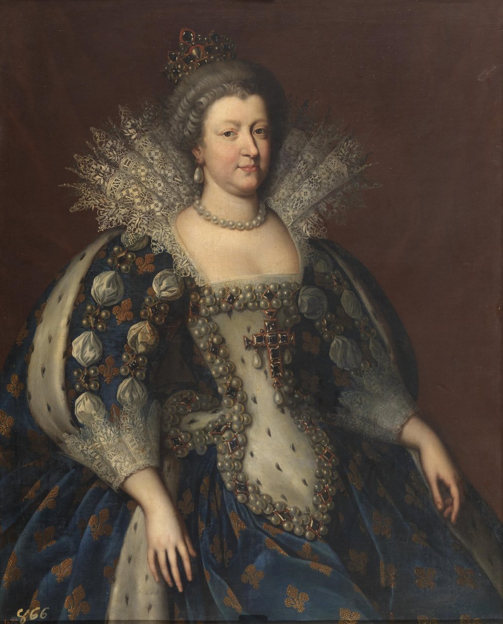 Marie de Medici portréja 1575-1642, 1655. alkotó: Charles Beaubrun