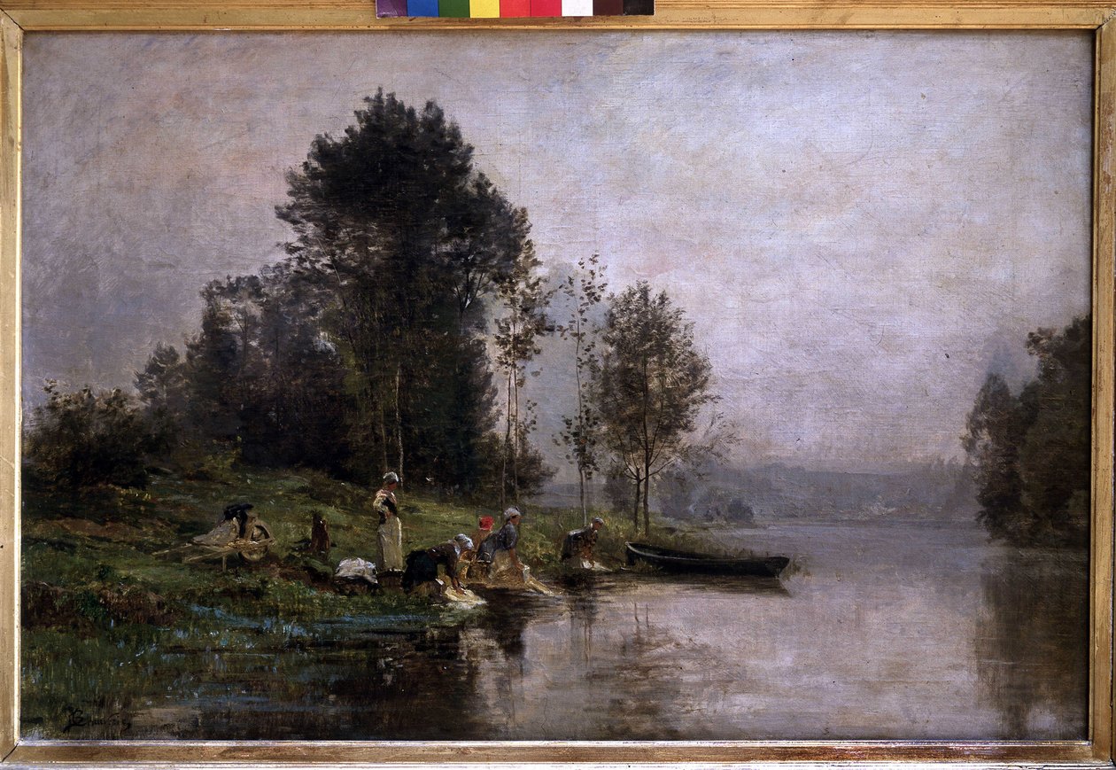 Ködös reggel az Oise-on. n.d (olaj, vászon) alkotó: Charles Beauverie