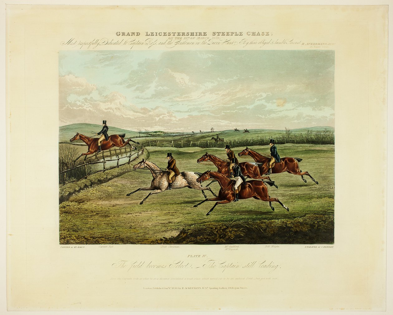 A mezőny válogatottá válik, a Grand Steeplechase-től Leicestershire felett alkotó: Charles Bentley