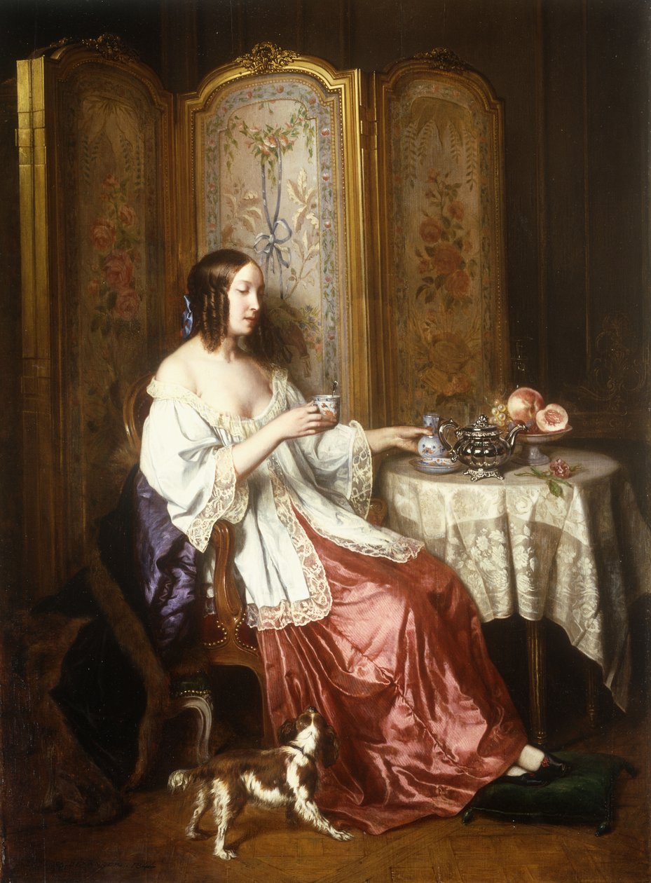 Egy csésze csokoládé, 1844 alkotó: Charles Beranger