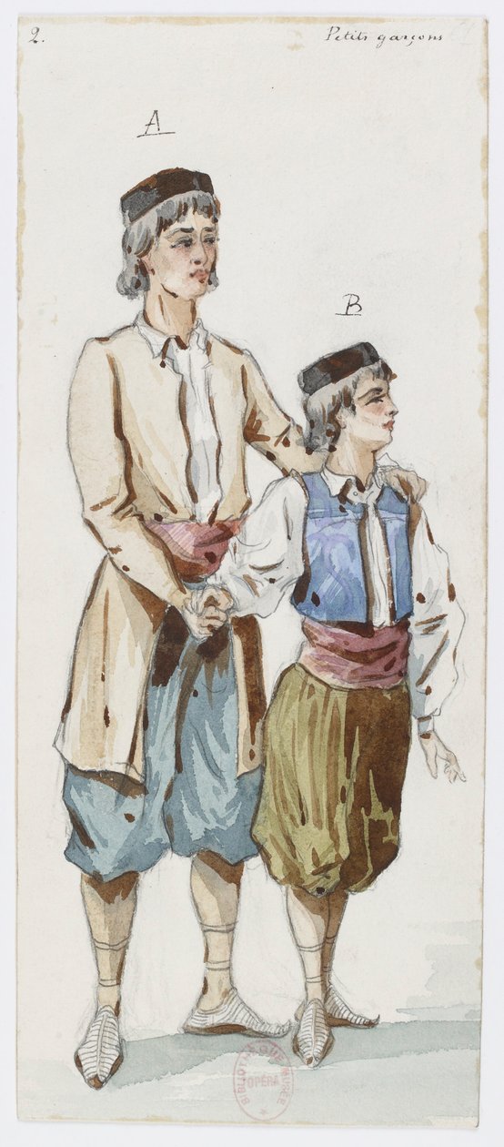 Holmès - A fekete hegy - jelmeztervező: Charles Bianchini - 02. Kisfiúk alkotó: Charles Bianchini