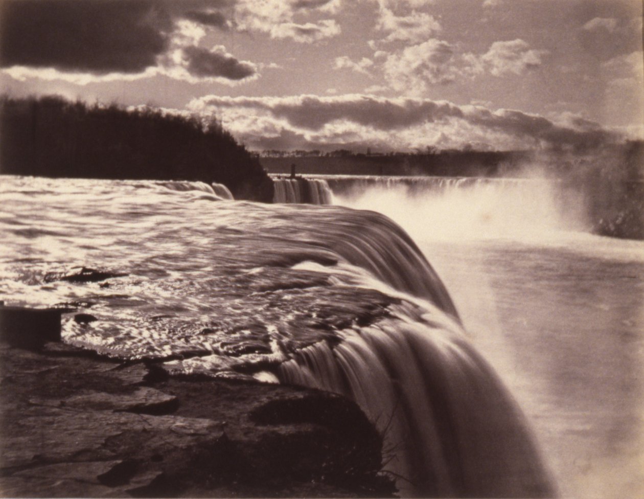 A Niagara-vízesés az amerikai oldalról alkotó: Charles Bierstadt