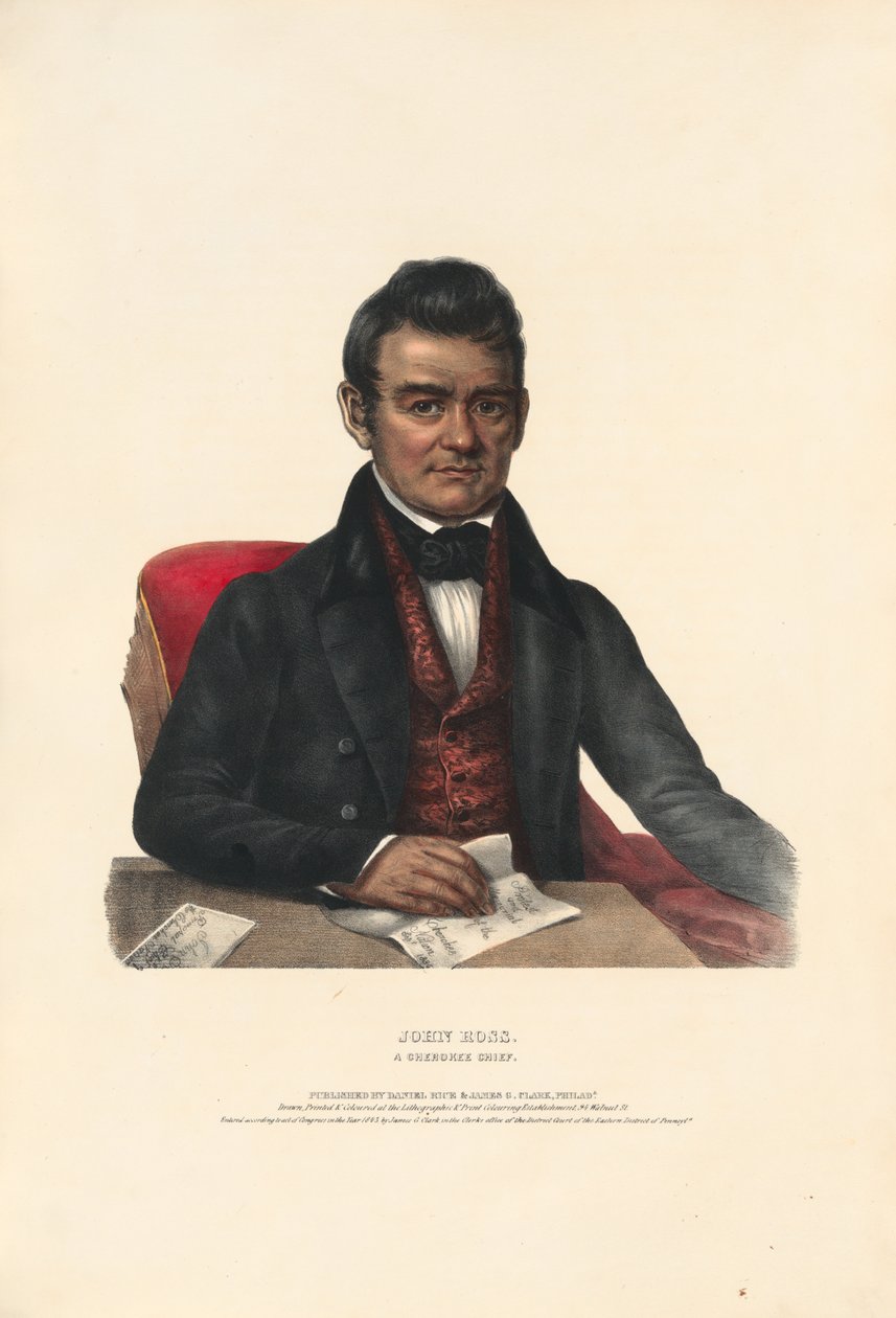 John Ross – egy cseroki főnök alkotó: Charles Bird King