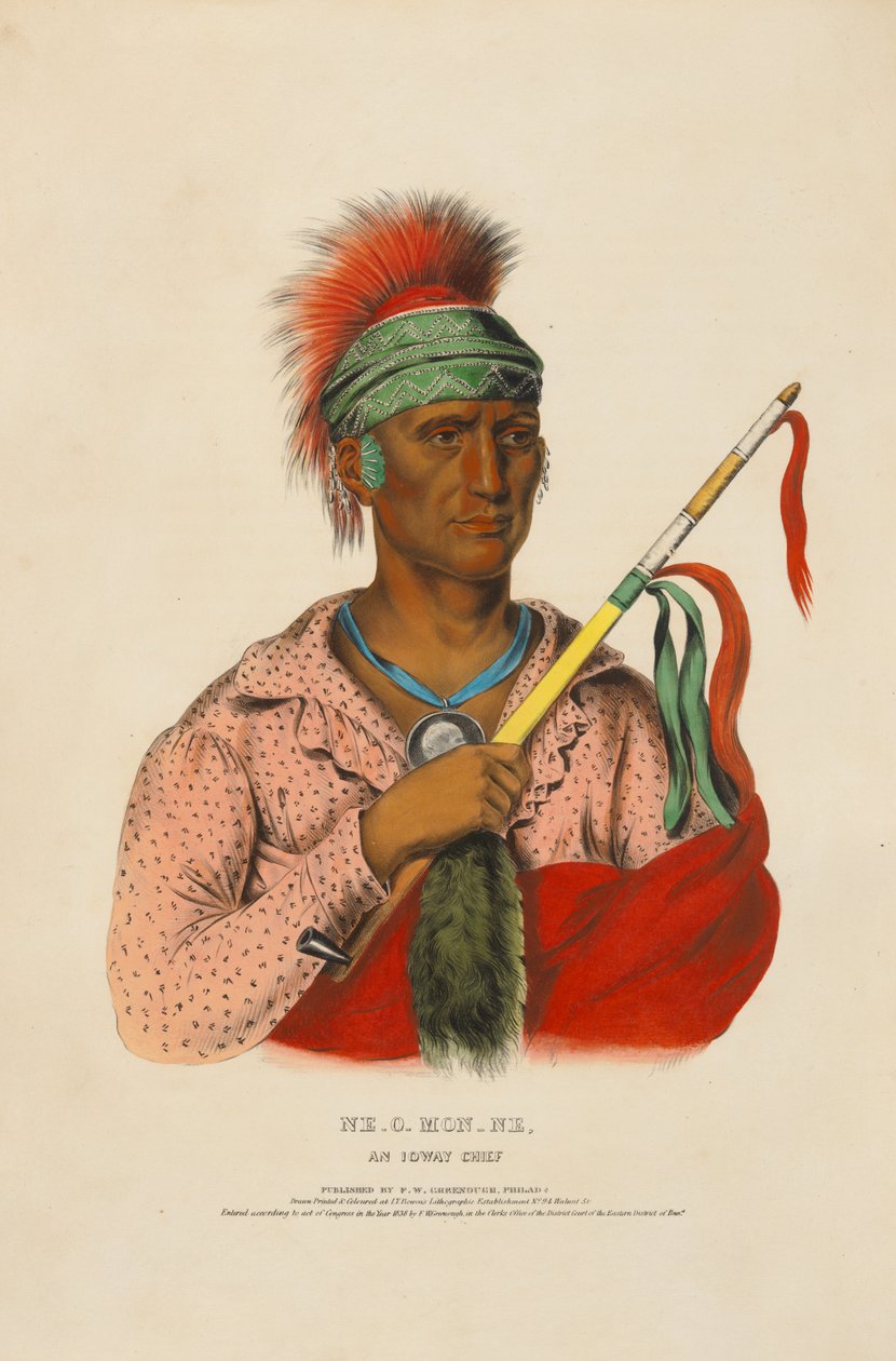 Ne-o-mon-ne - ioway törzsfőnök alkotó: Charles Bird King