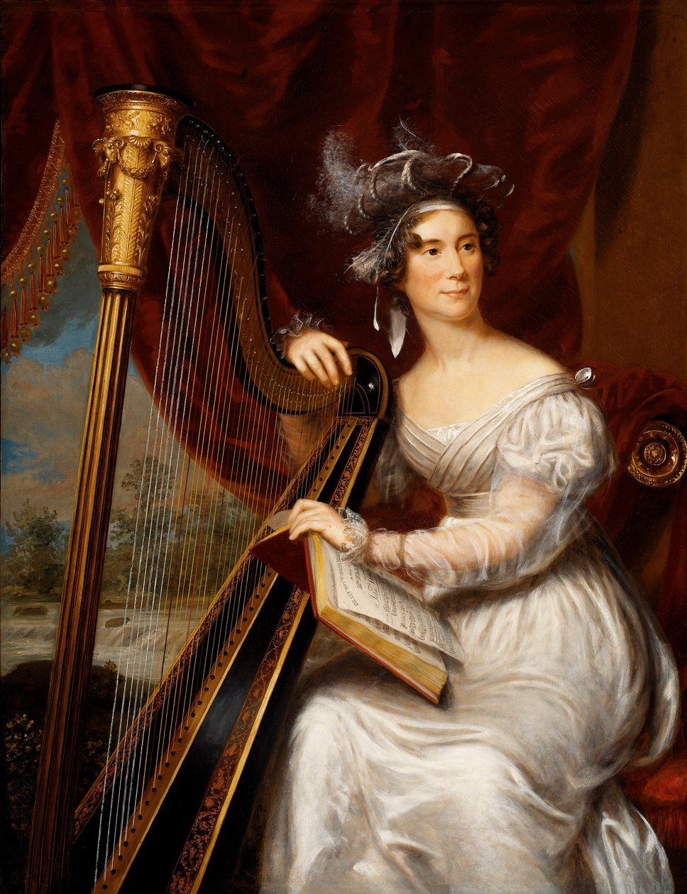 Louisa Adams, John Quincy Adams felesége portréja alkotó: Charles Bird King
