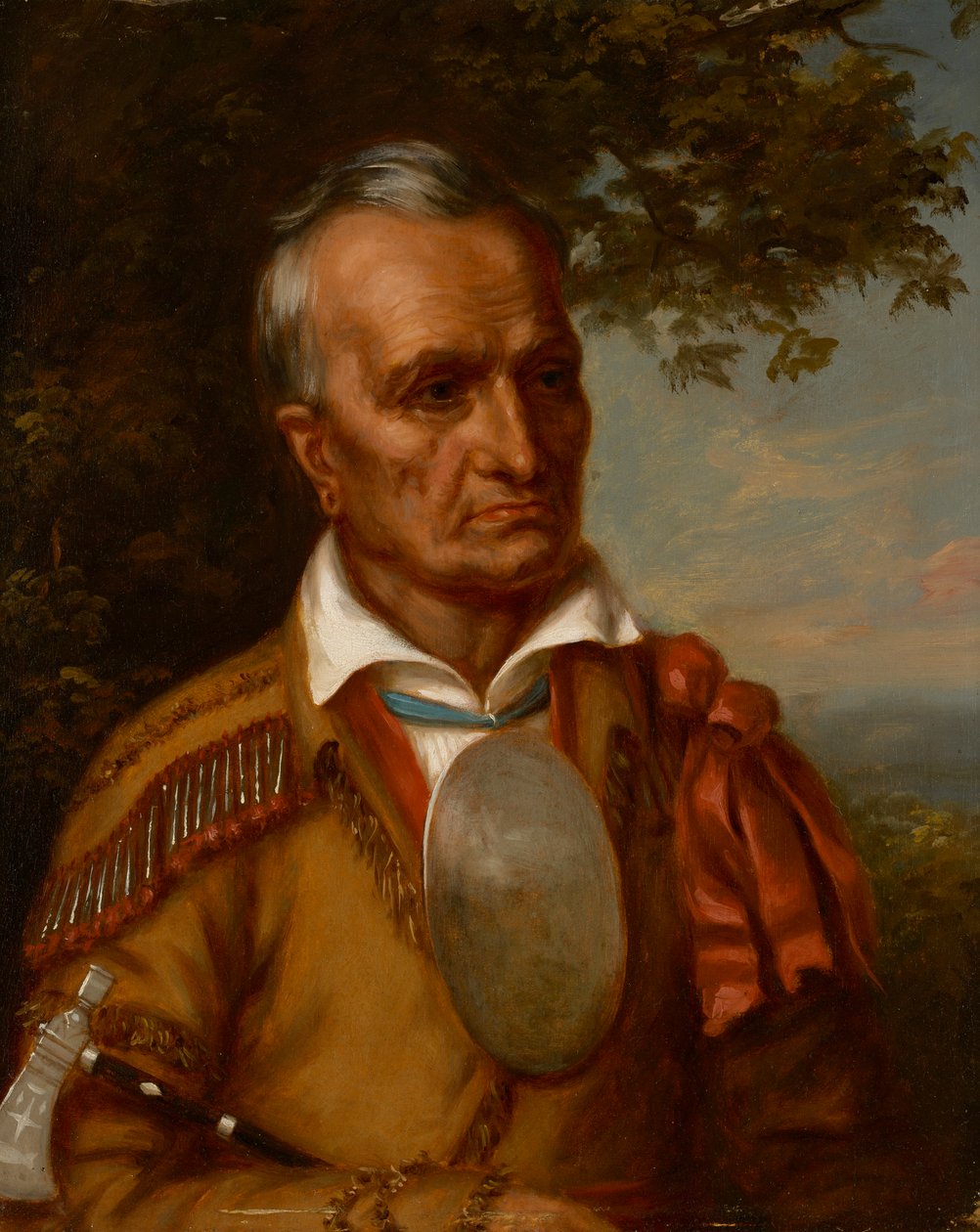 Red Jacket, Seneca főnök (Sagoyewatha) (kb. 1758-1830) alkotó: Charles Bird King