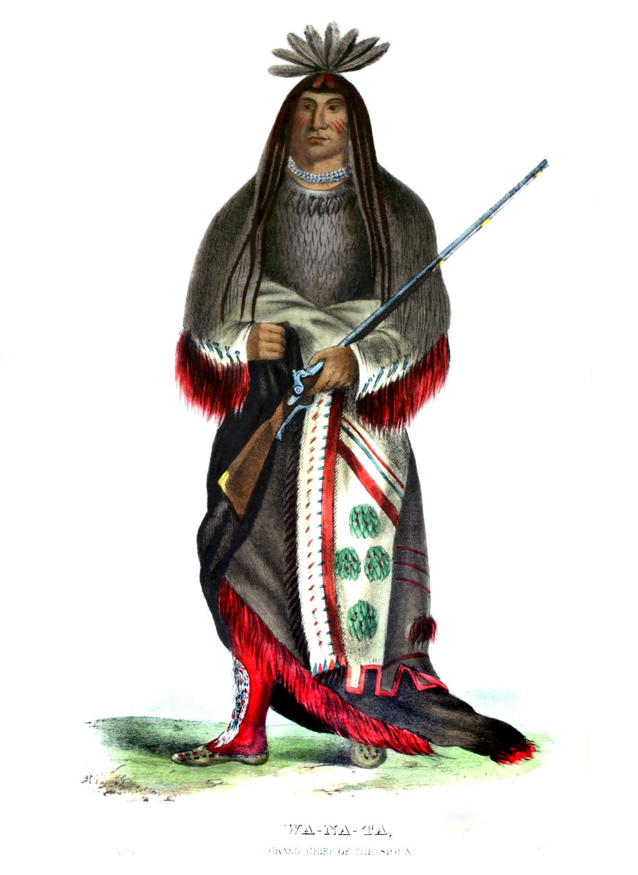 Wanata („A töltő”), a sziúk nagyfőnöke alkotó: Charles Bird King