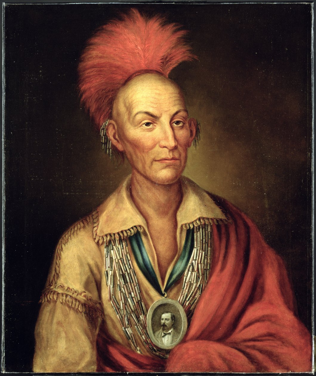 Black Hawk (1767-1838) portréja, Homer Henderson 1870 körül alkotó: Charles Bird after King