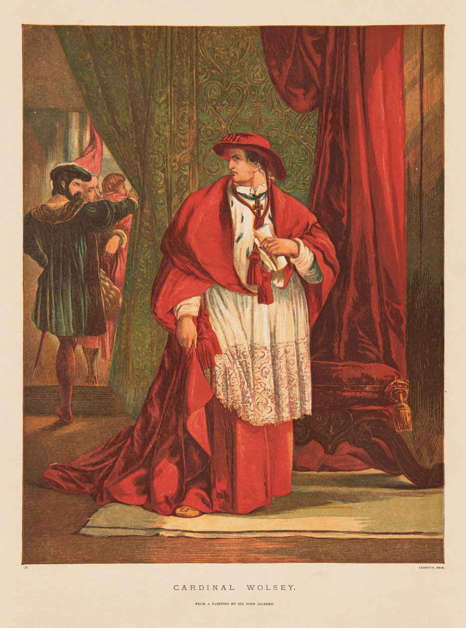 Thomas Wolsey bíboros alkotó: Charles Blair & Leighton George Cargill (1826 95) (Leighton Bros) Leighton