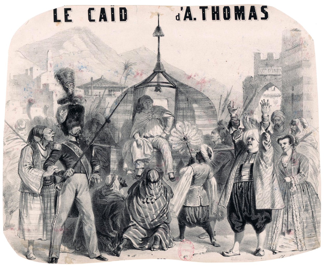 Le caïd A. Thomas alkotó: Charles Bour