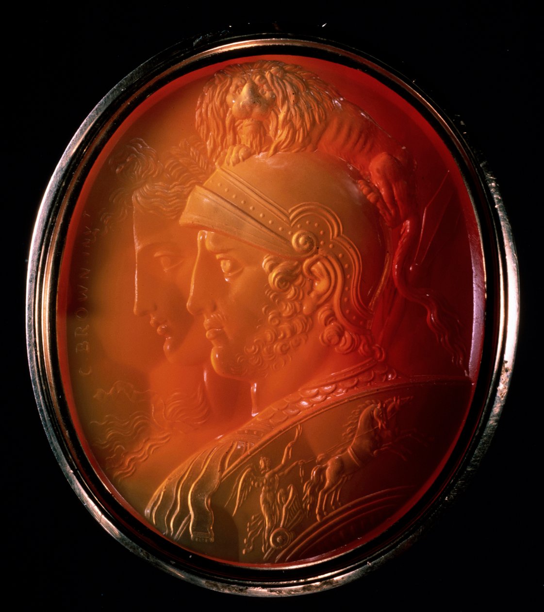 Cameo Marsszal és Bellonával, c1784 alkotó: Charles Brown