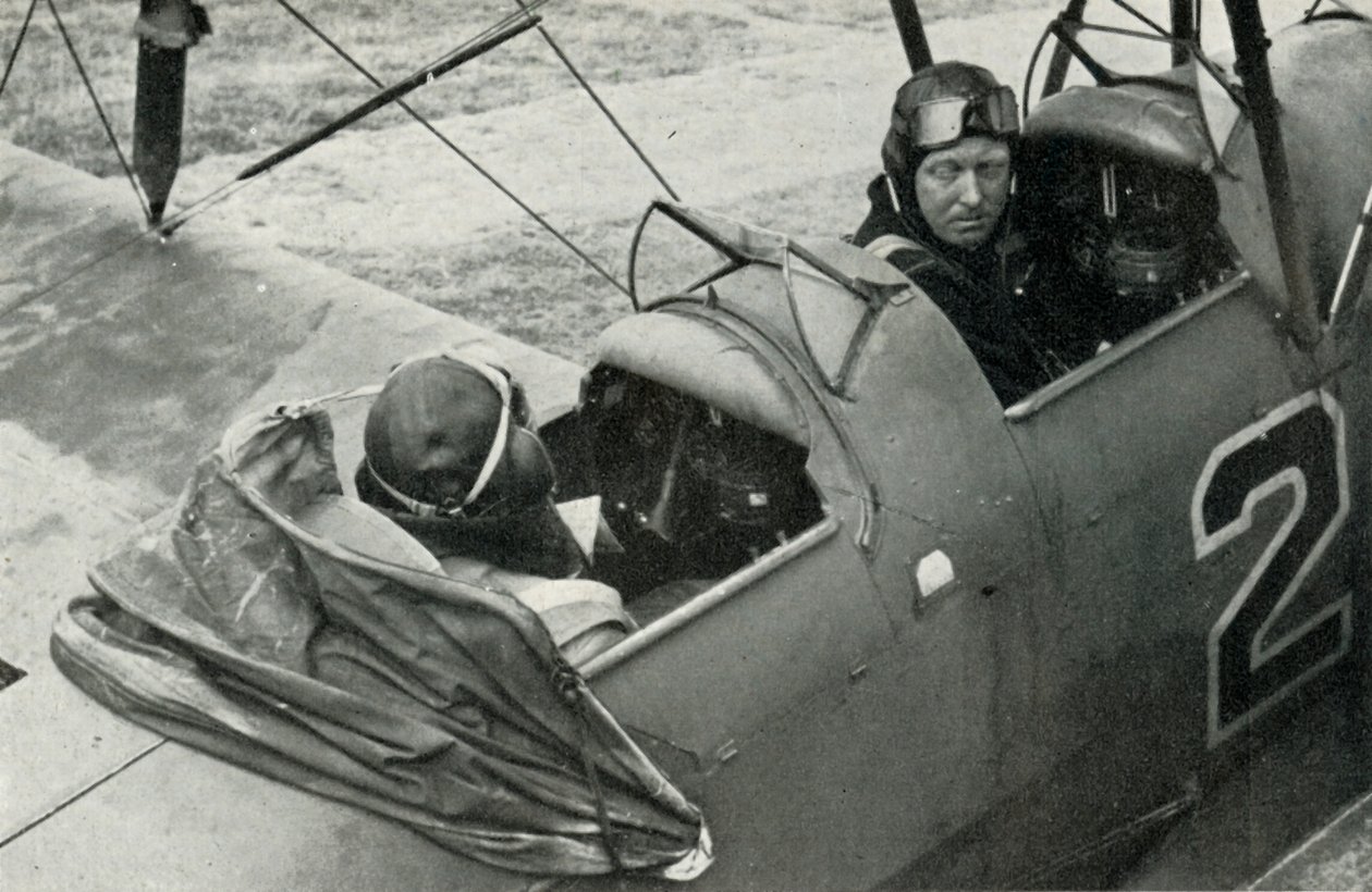 A RAF pilóta repülni tanult a második világháború alatt, 1941. alkotó: Charles Brown
