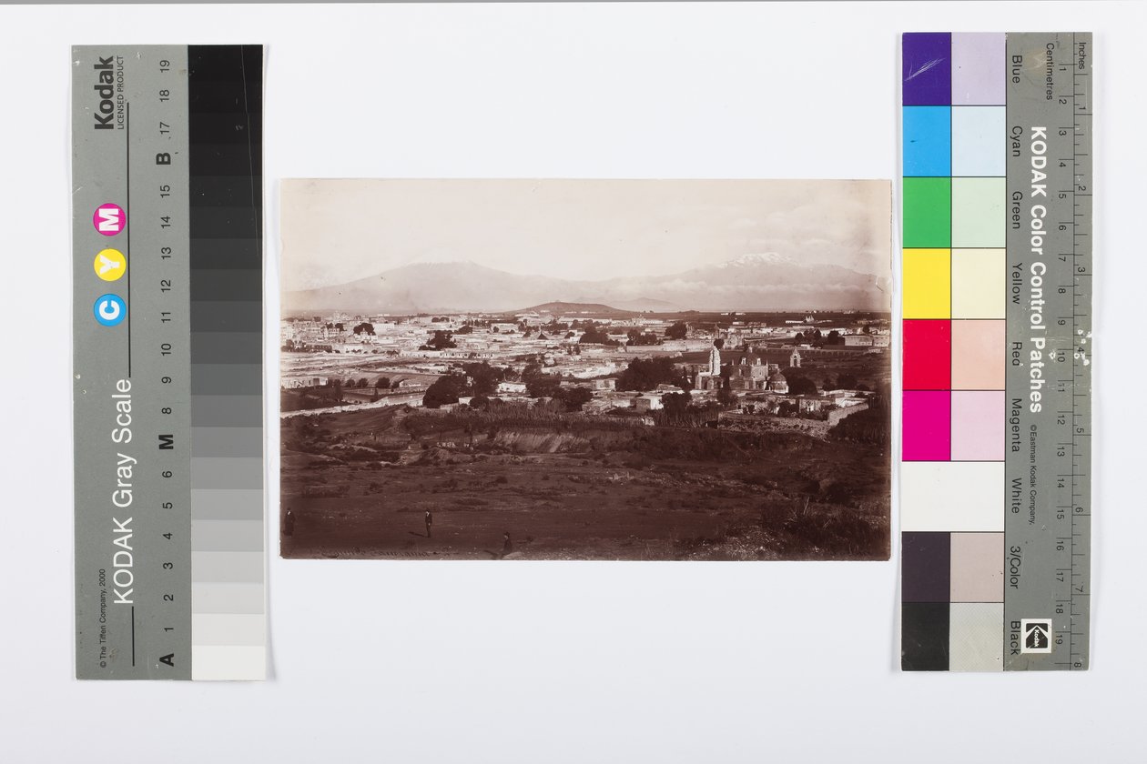 Orizaba-csúcs és település, 1900 körül (albumnyomat) alkotó: Charles Burlingame Waite