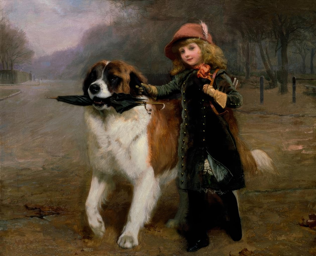 Charles B. Barber, Irány az iskolába / Gemälde, 1883 alkotó: Charles Burton Barber