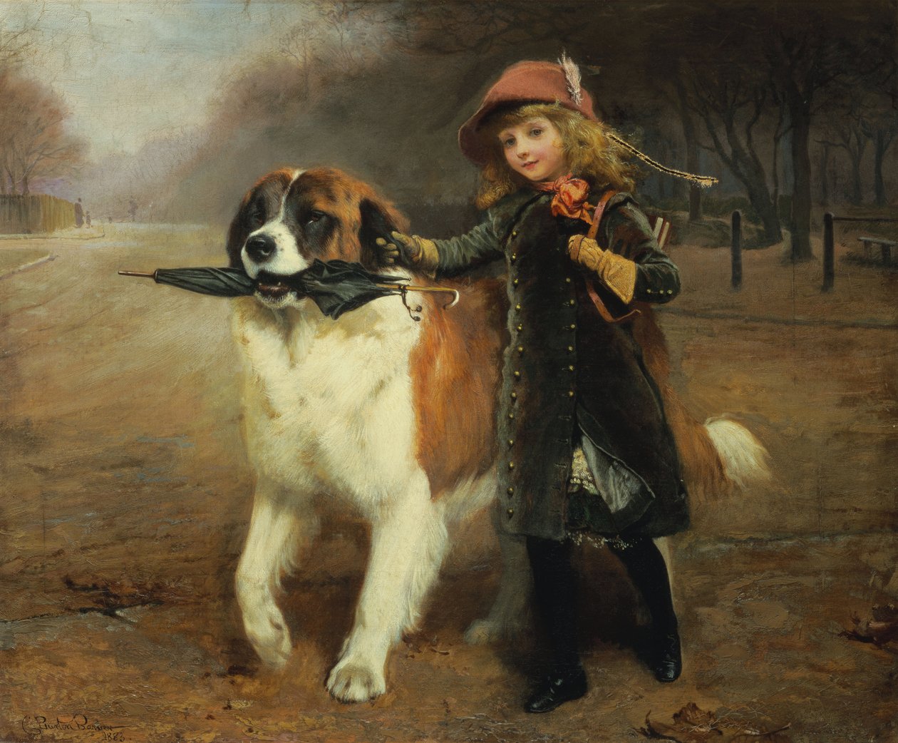 Iskolába, 1883 alkotó: Charles Burton Barber