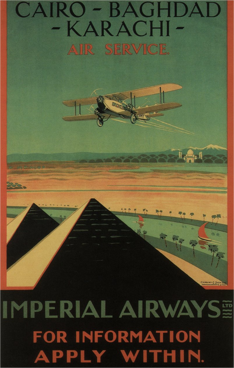 Imperial Airways, 1926 alkotó: Charles C. Dickson